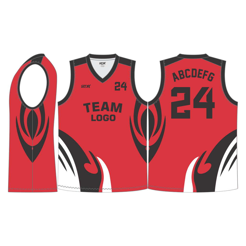CUSTOM V-NECK BASKETBALL JERSEYS