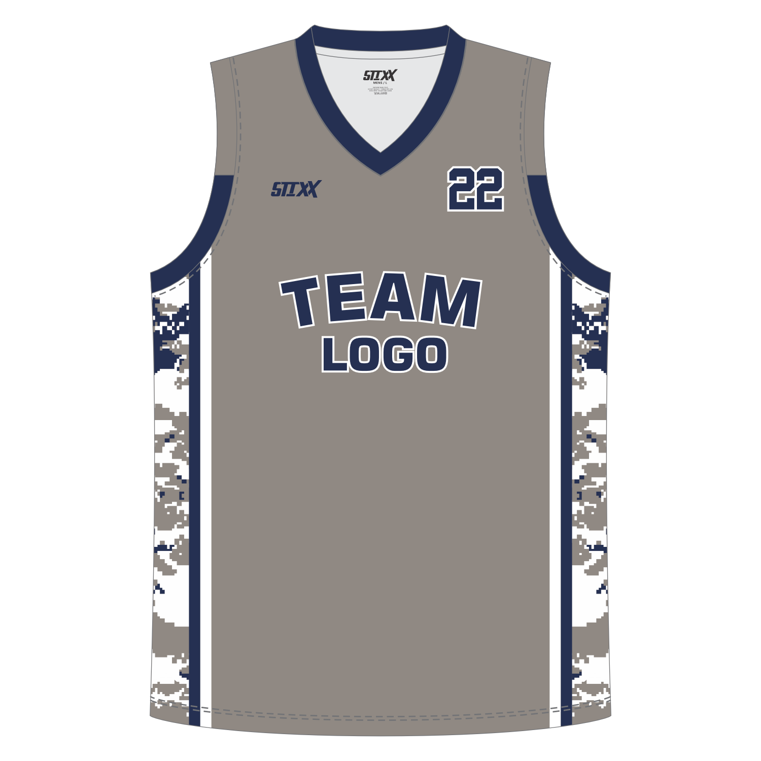 CUSTOM REVERSIBLE V-NECK BASKETBALL JERSEYS
