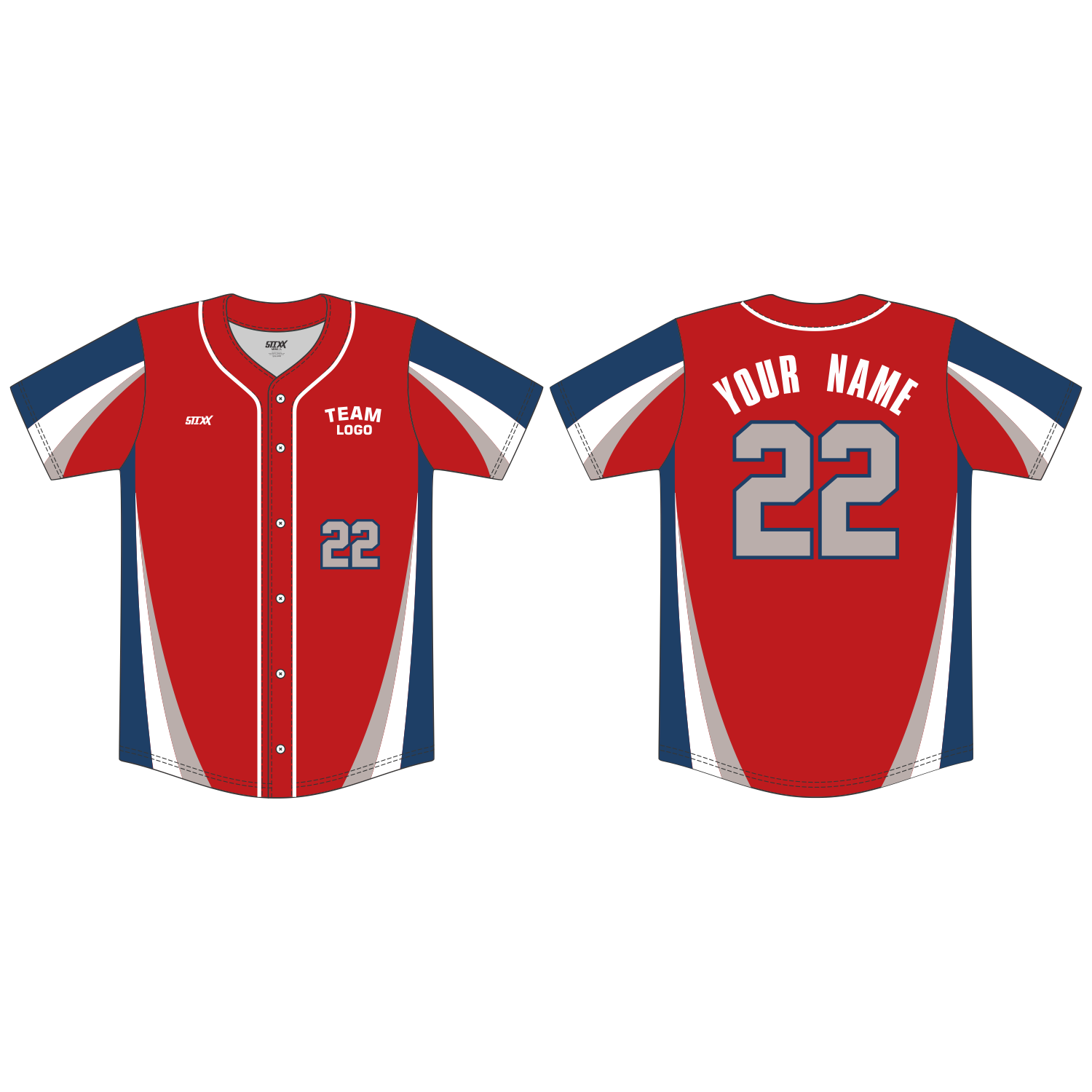 Custom Button-Down Baseball Jerseys