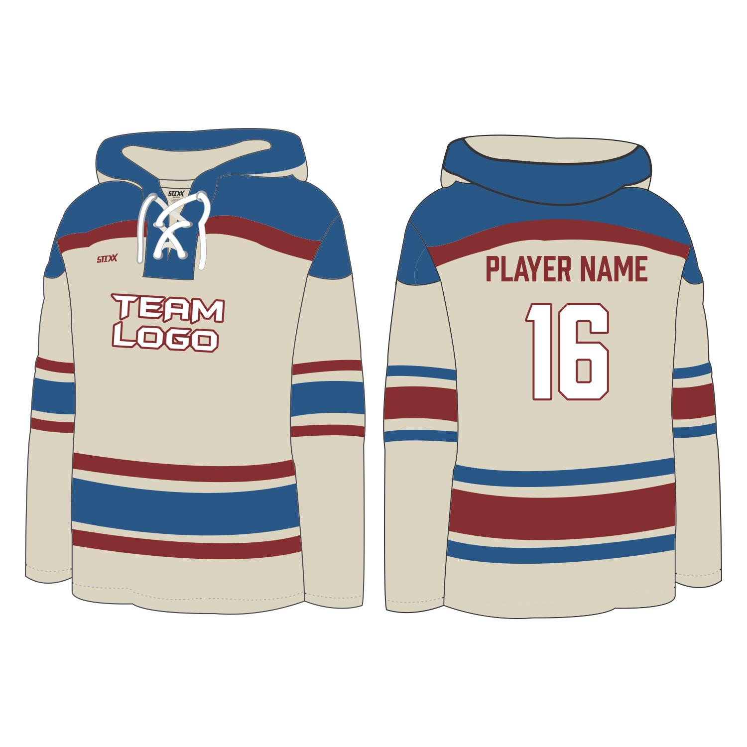 Custom Team ICE Hockey Hoodie