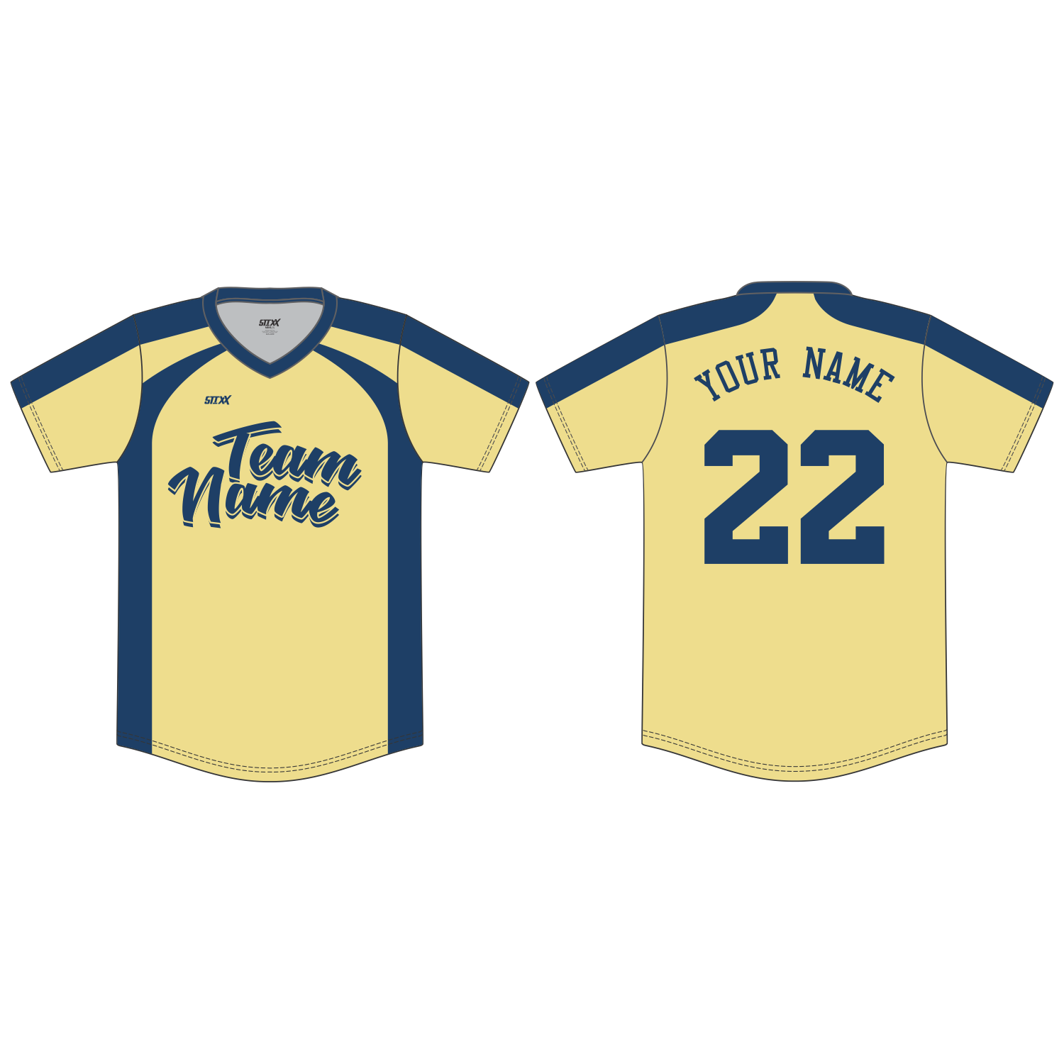 Custom V-Neck Baseball Jersey