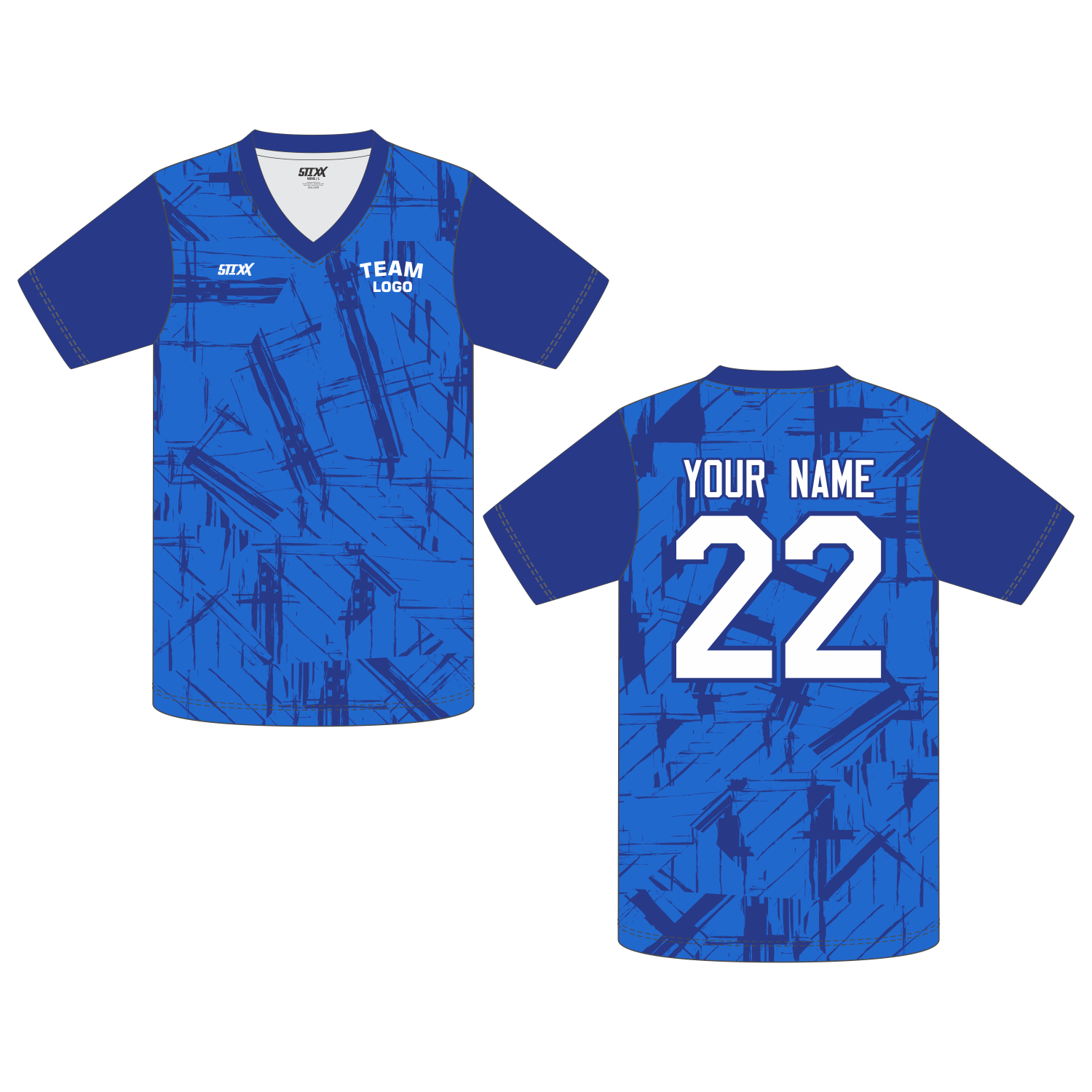 Custom Short‑Sleeve V‑Neck T‑Shirts