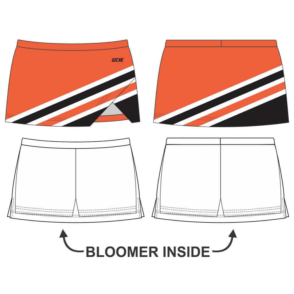 Custom Crossover Vent Cheerleading Skorts