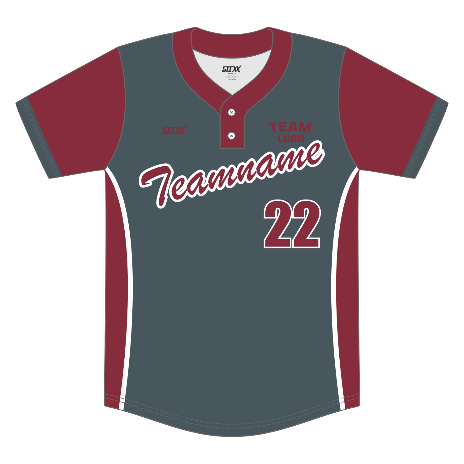 Custom 2-Button Baseball Jerseys