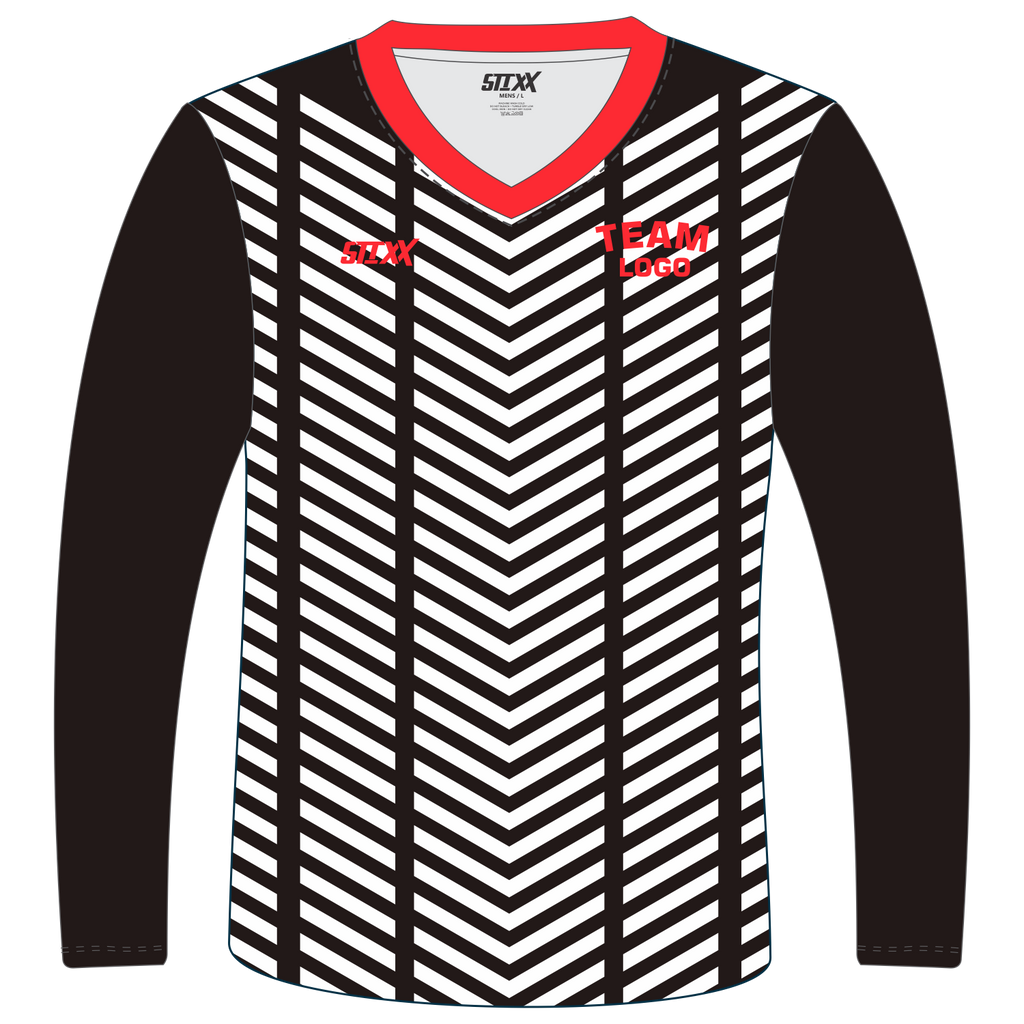 Custom Long‑Sleeve V‑Neck T‑Shirts