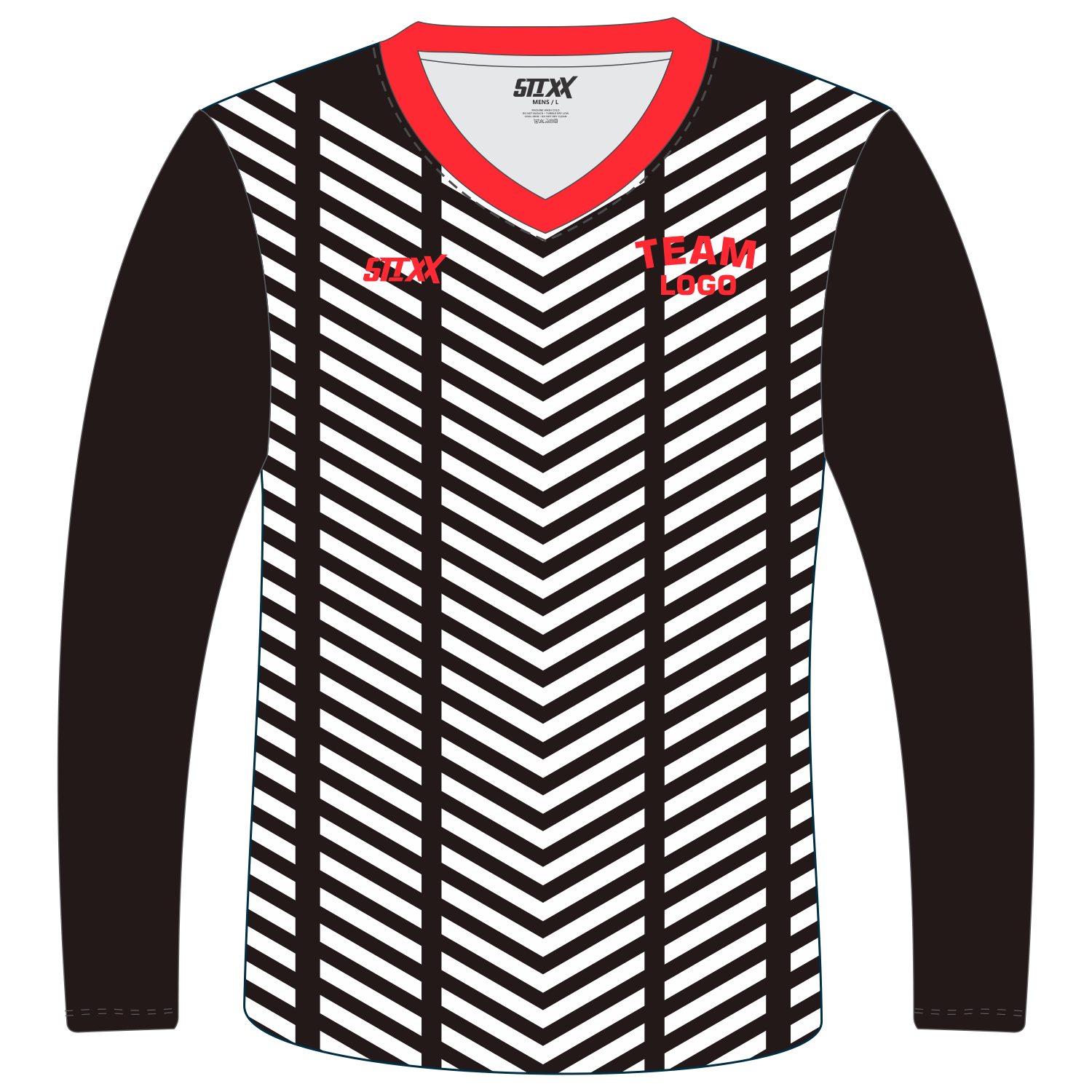 Custom Long‑Sleeve V‑Neck T‑Shirts