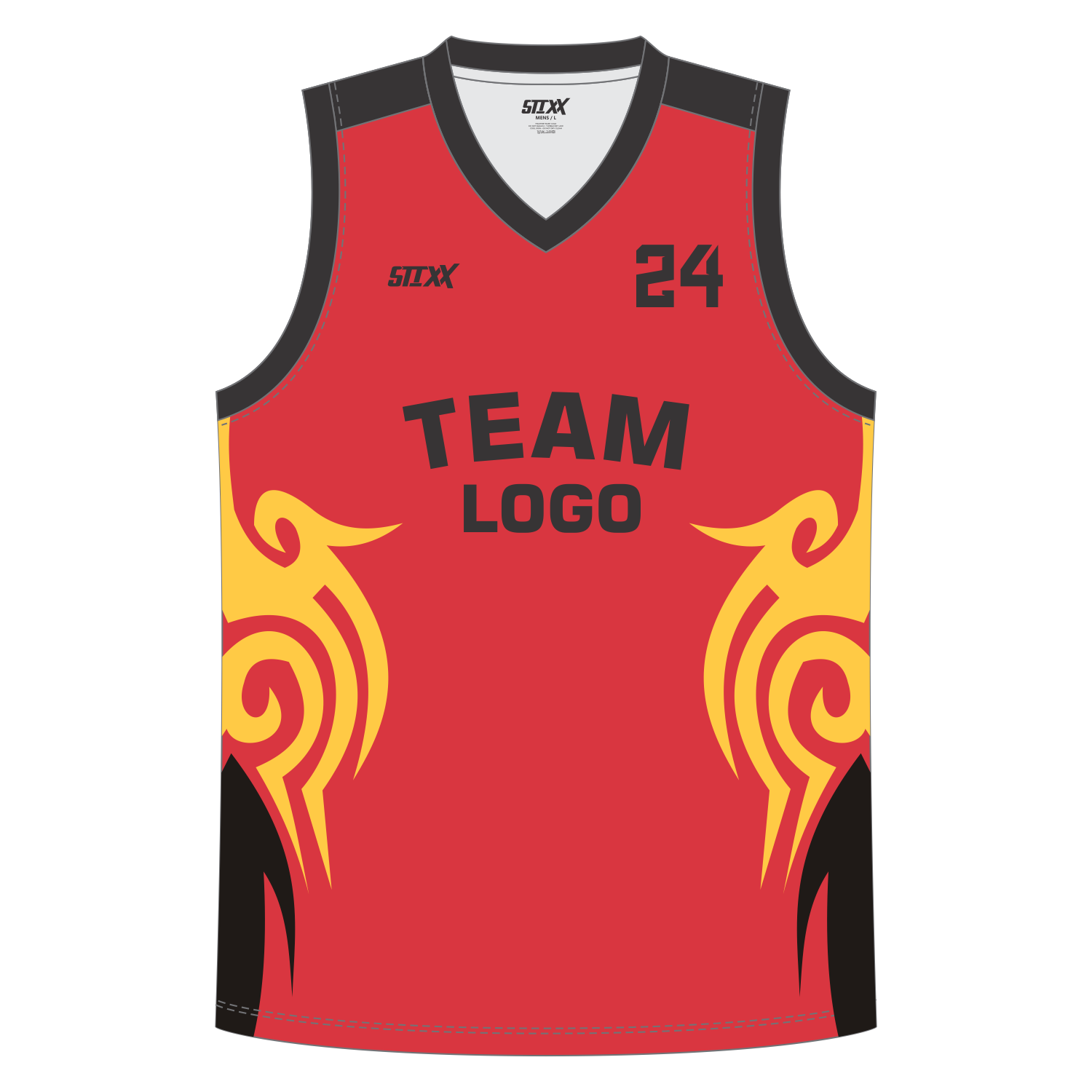CUSTOM V-NECK BASKETBALL JERSEYS