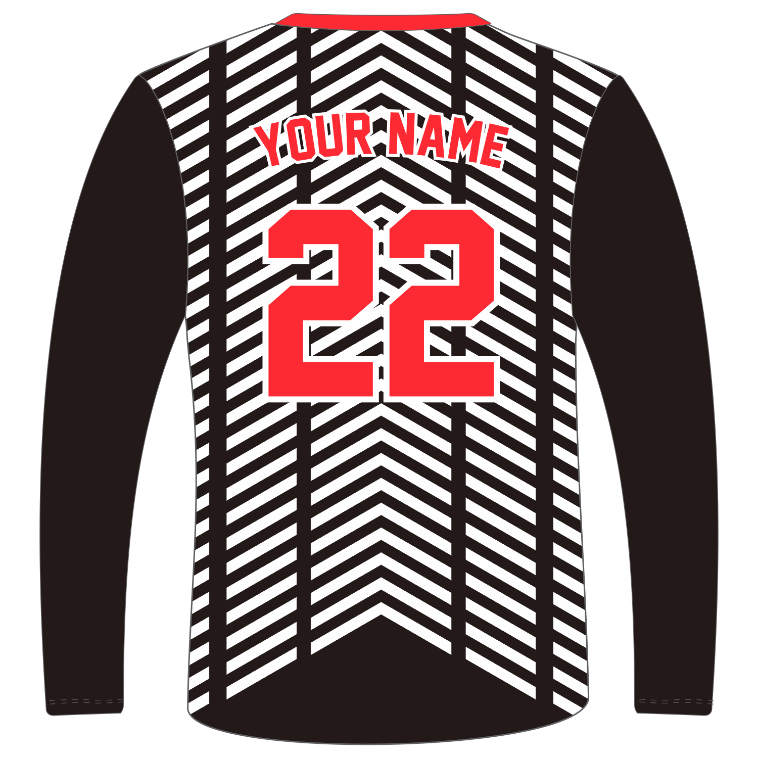 Custom Long‑Sleeve V‑Neck T‑Shirts