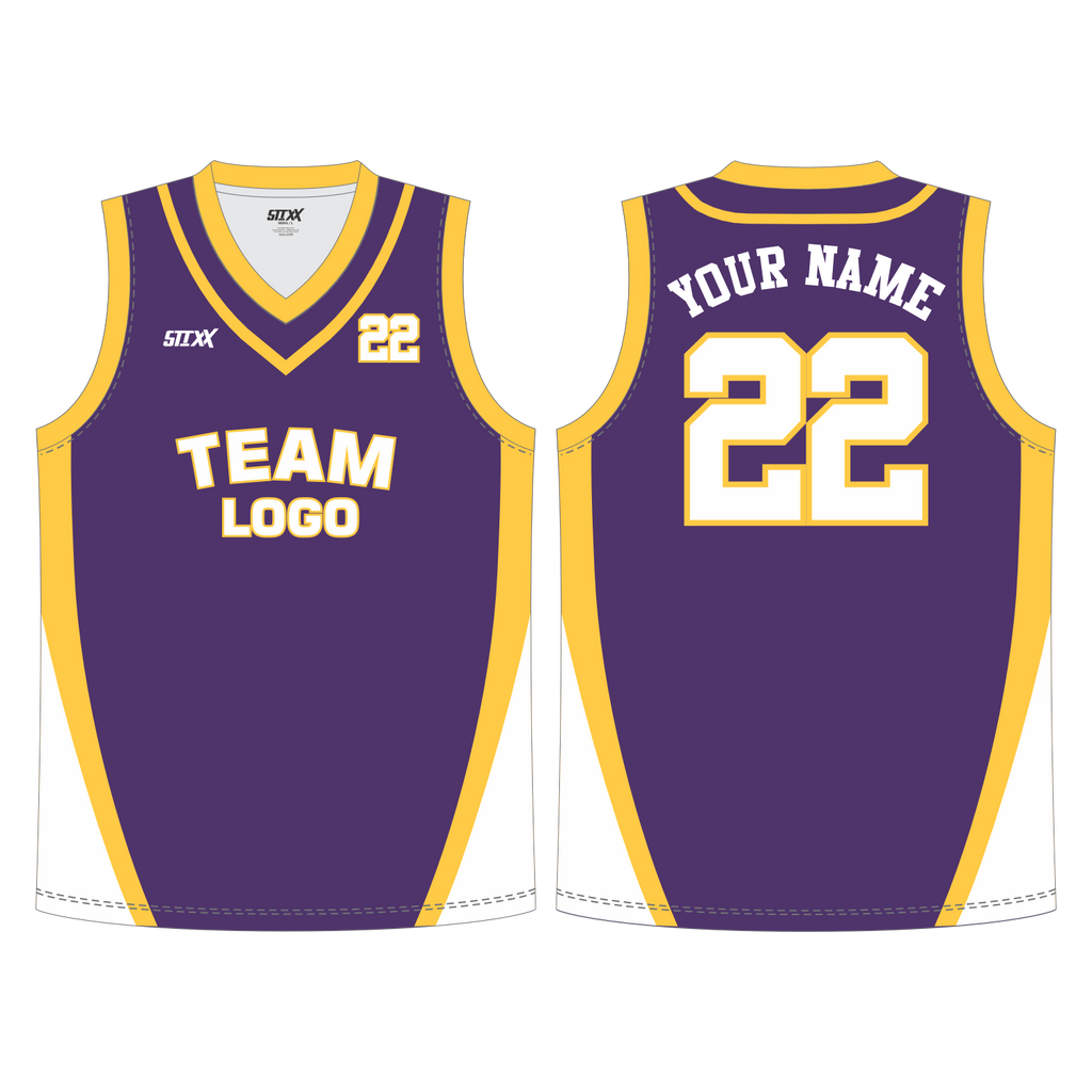 CUSTOM REVERSIBLE V-NECK BASKETBALL JERSEYS
