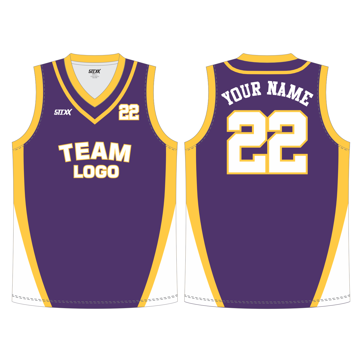 CUSTOM REVERSIBLE V-NECK BASKETBALL JERSEYS