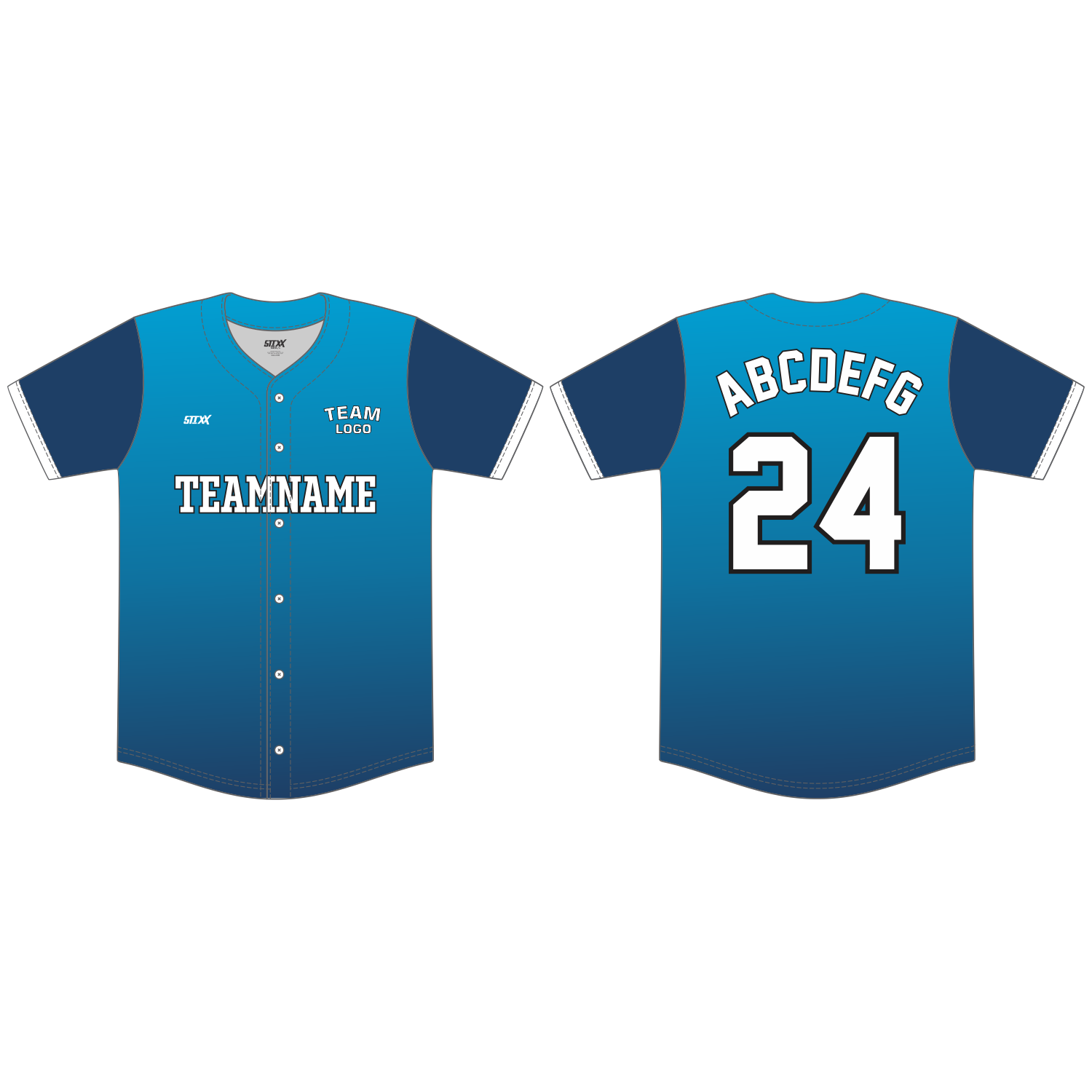 Custom Button-Down Baseball Jerseys