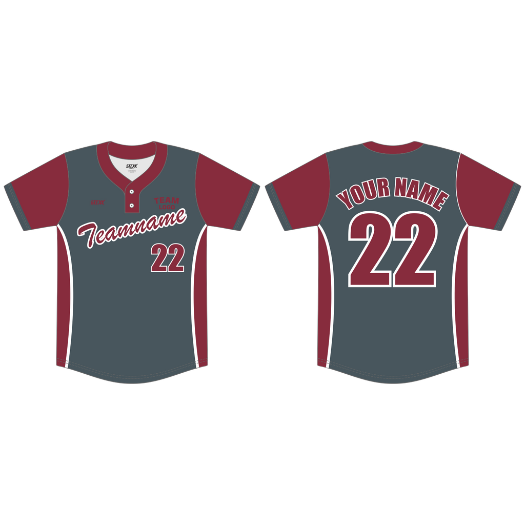 Custom 2-Button Baseball Jerseys