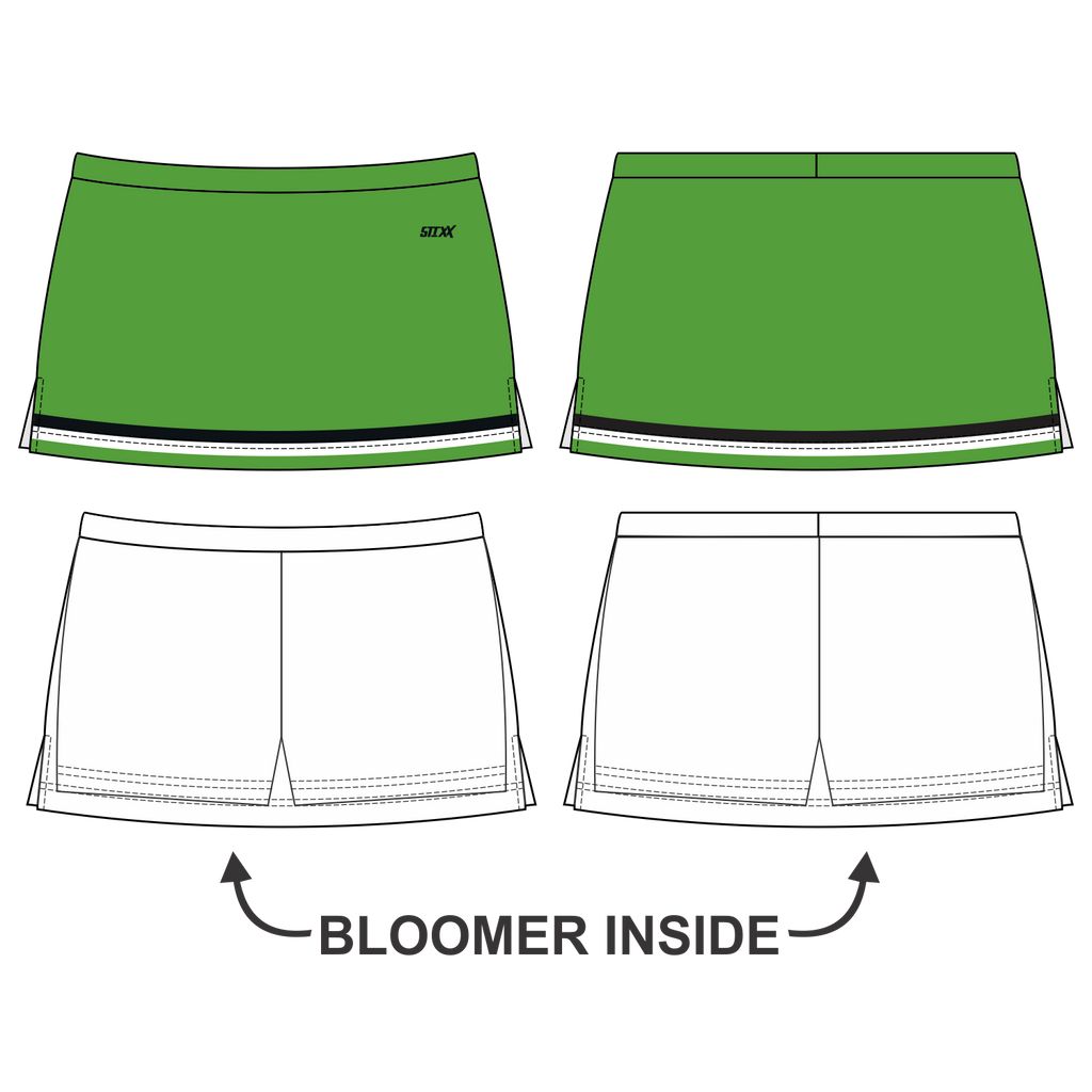 Side Vent Cheerleading Skort