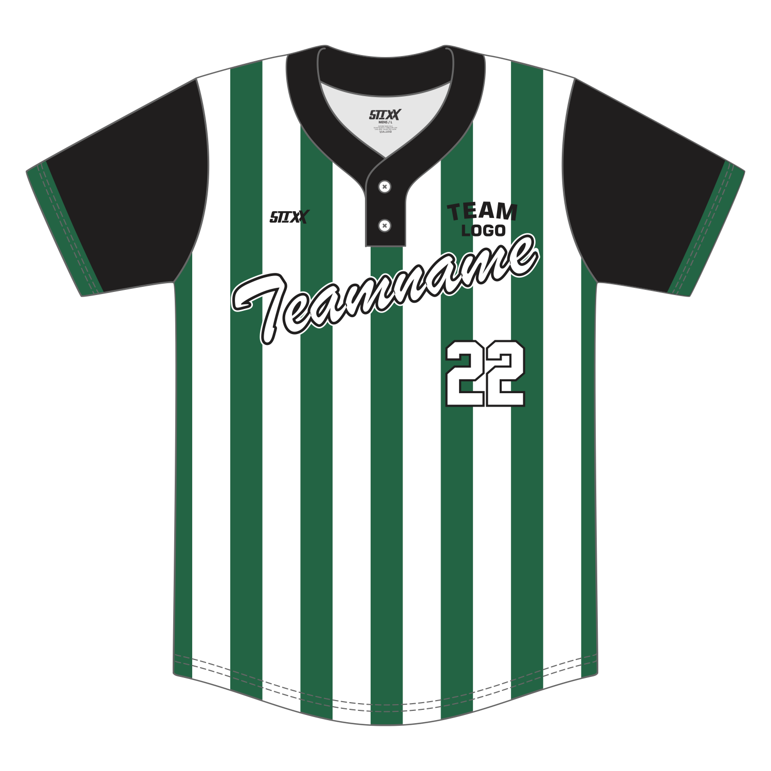 Custom 2-Button Baseball Jerseys