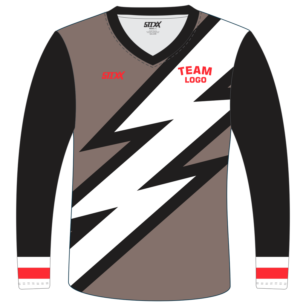 CUSTOM LONG SLEEVE V-NECK SHOOTING SHIRTS