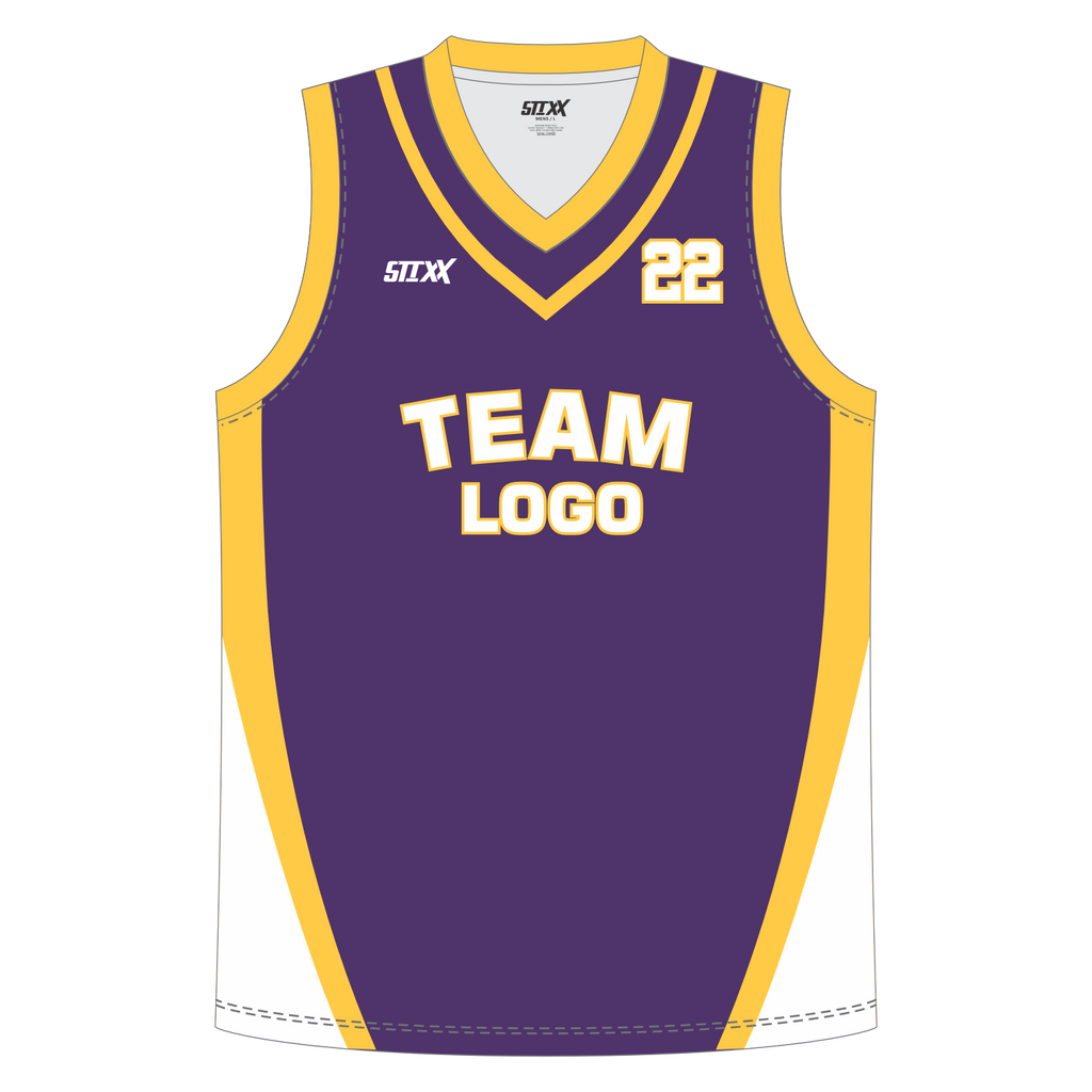 CUSTOM REVERSIBLE V-NECK BASKETBALL JERSEYS