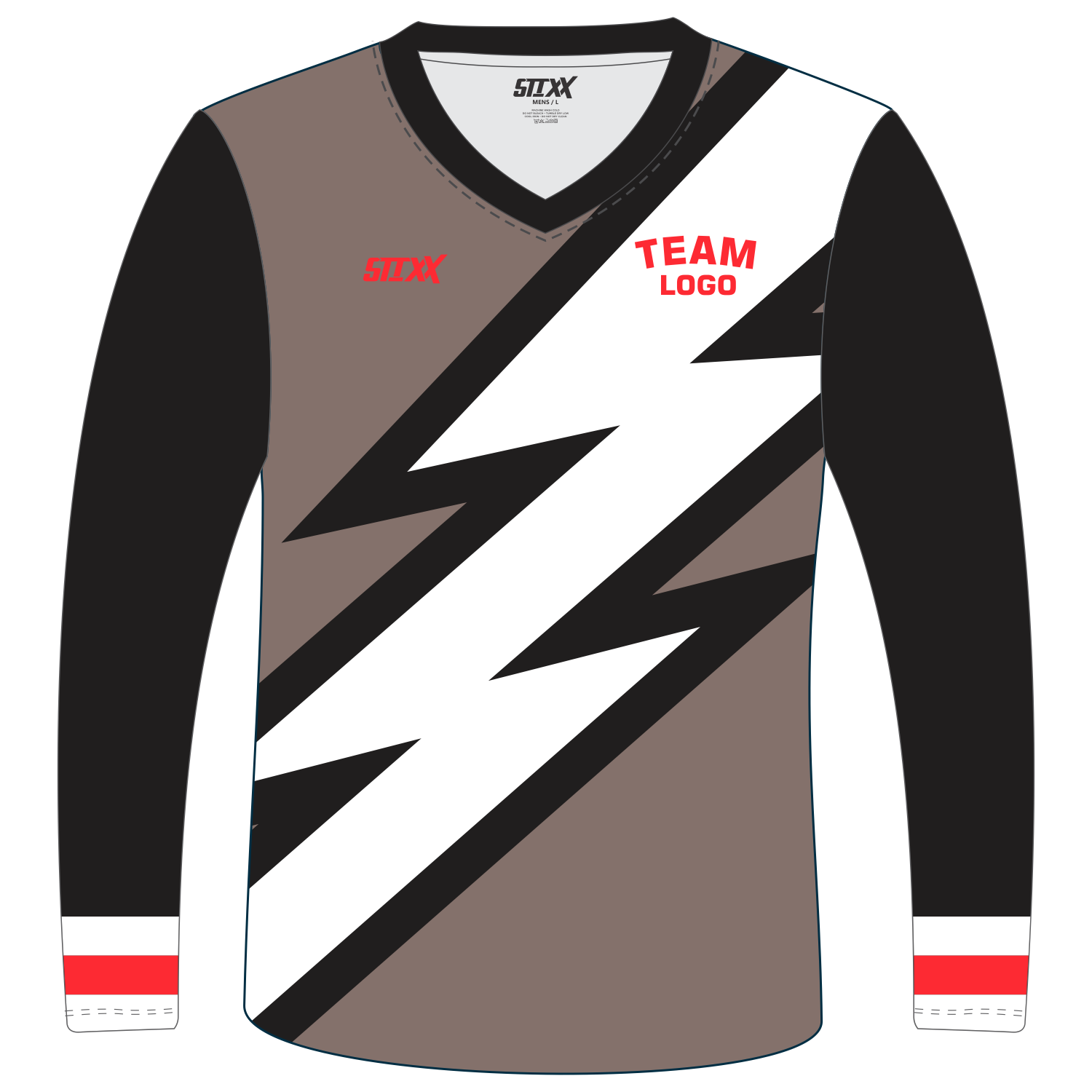 Custom Long‑Sleeve V‑Neck T‑Shirts