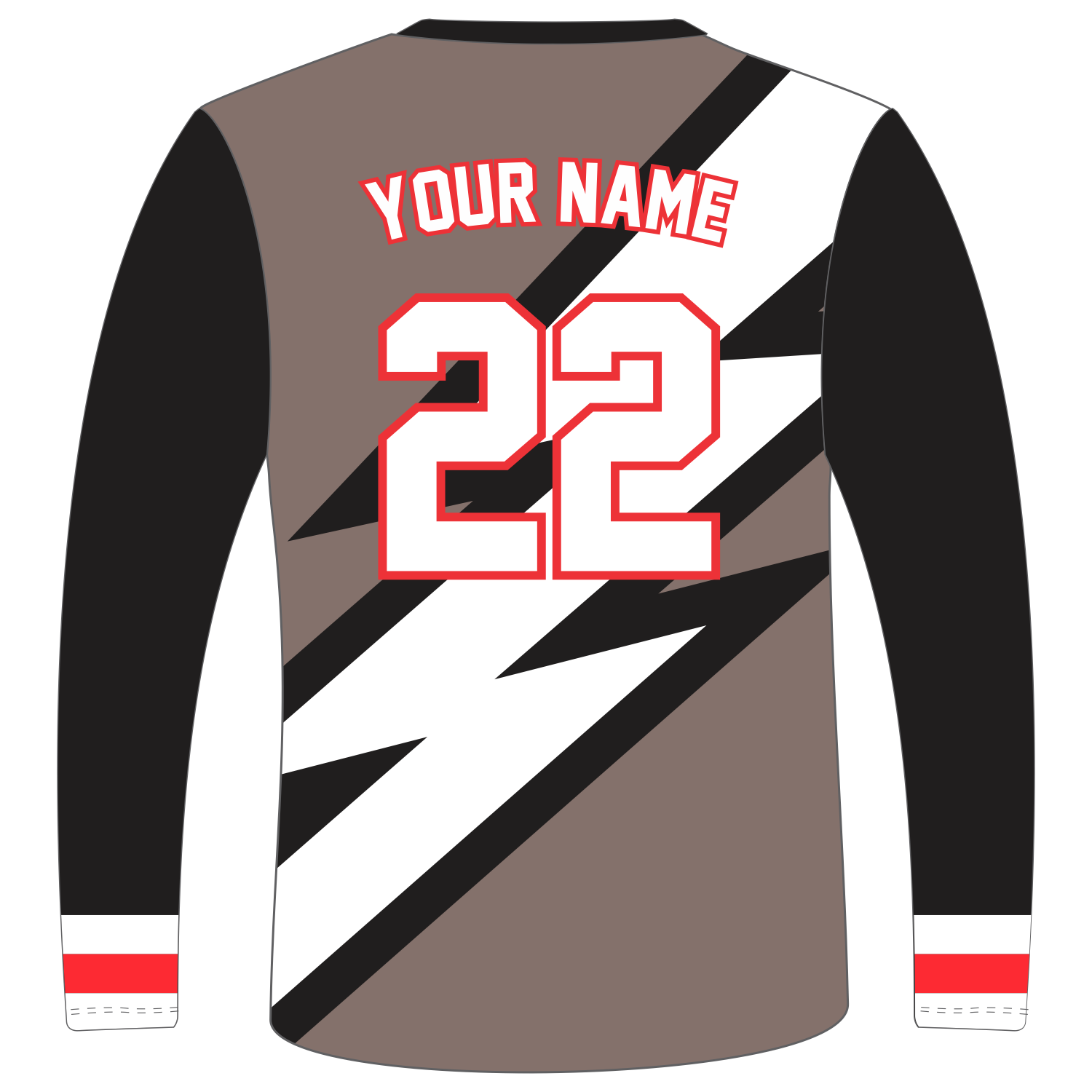 Custom Long‑Sleeve V‑Neck T‑Shirts