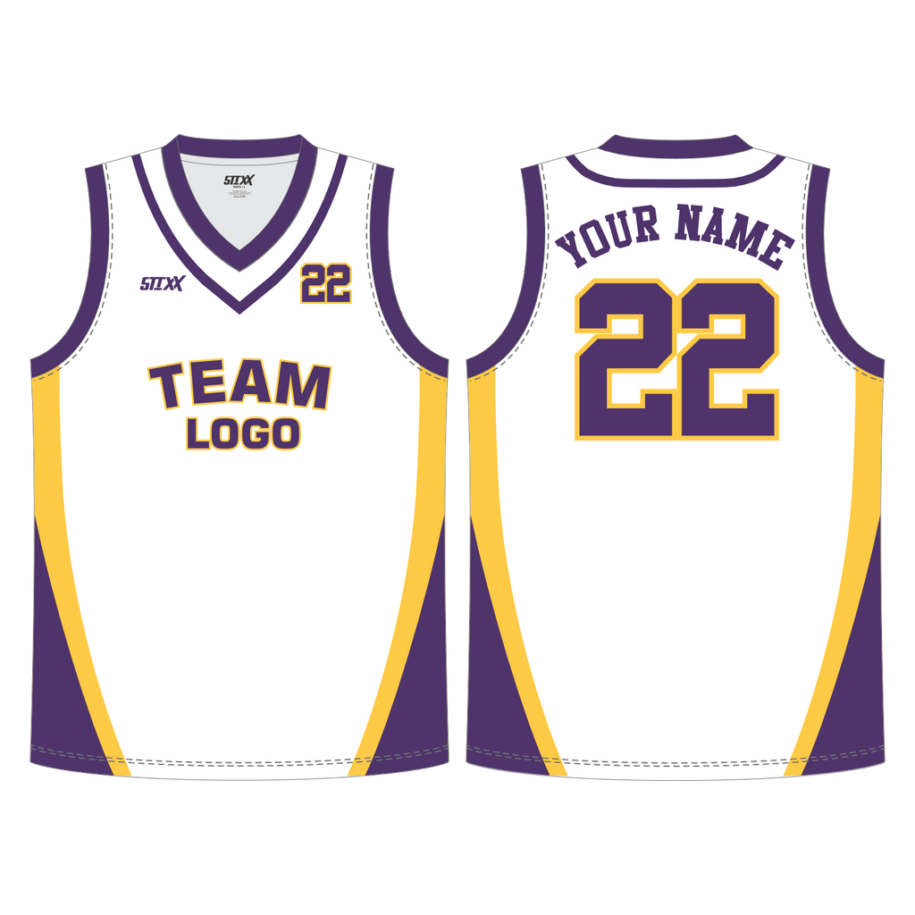 CUSTOM REVERSIBLE V-NECK BASKETBALL JERSEYS