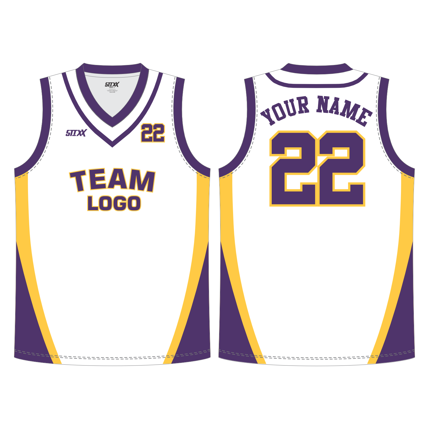 CUSTOM REVERSIBLE V-NECK BASKETBALL JERSEYS