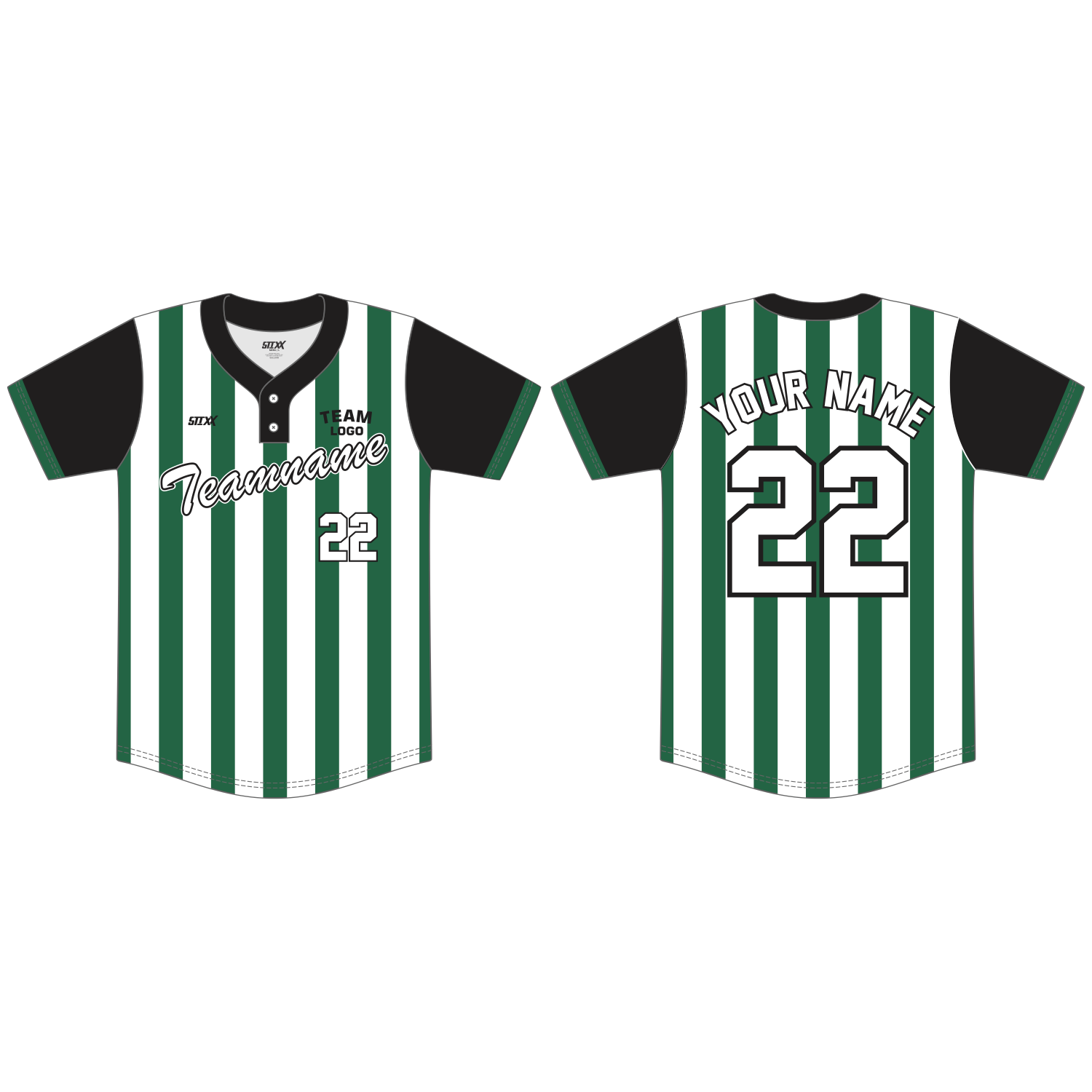 Custom 2-Button Baseball Jerseys