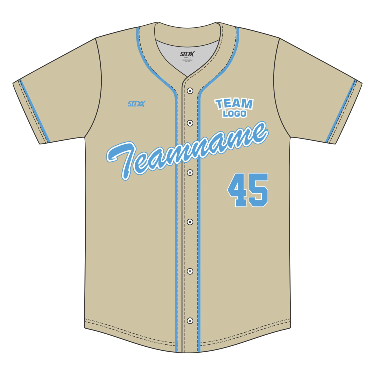 Custom Button-Down Baseball Jerseys