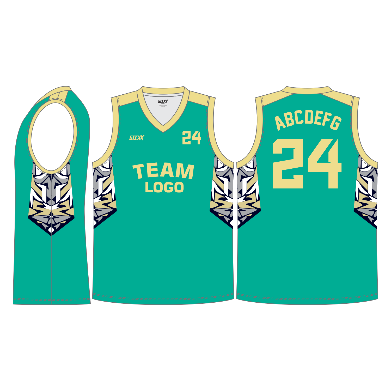CUSTOM V-NECK BASKETBALL JERSEYS