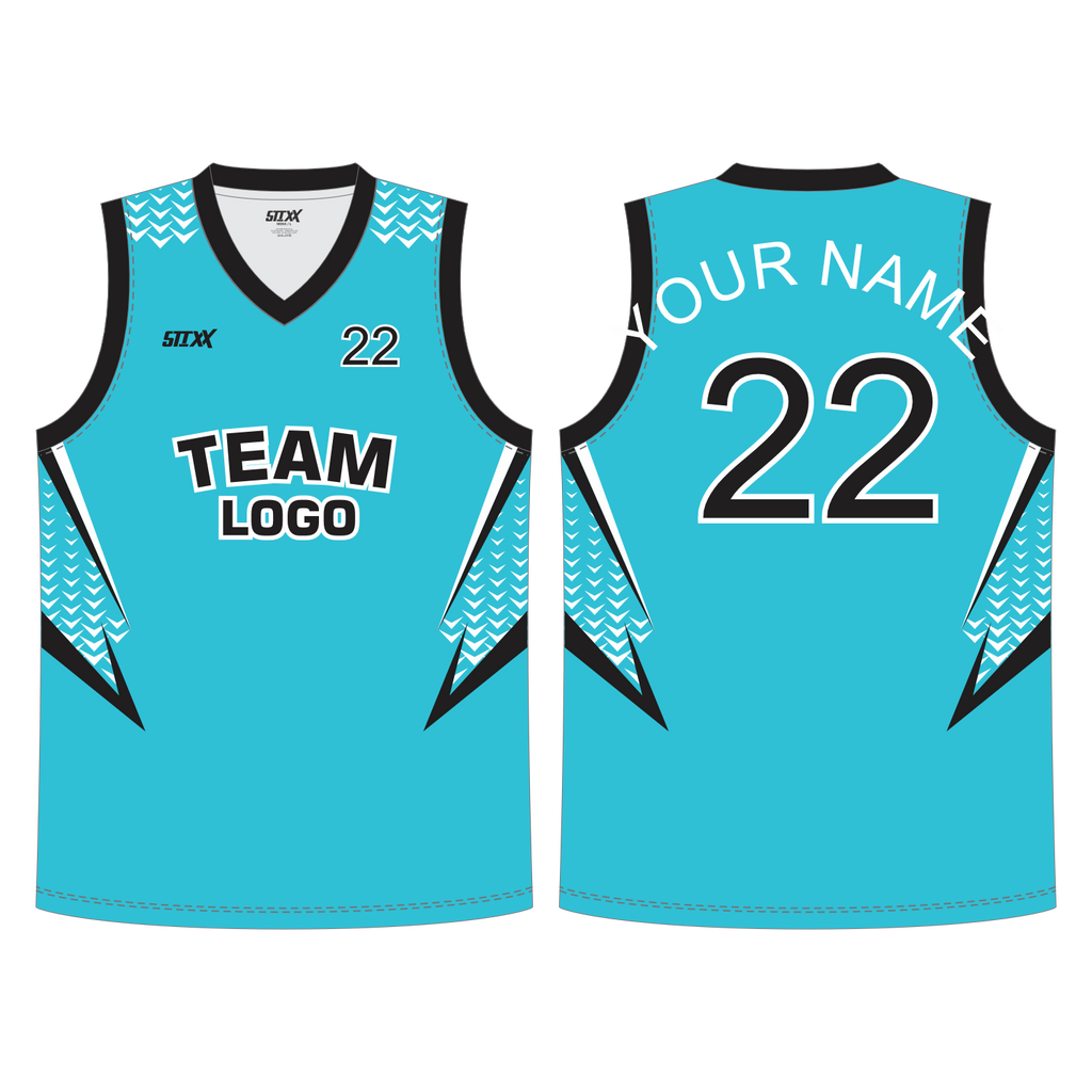 CUSTOM REVERSIBLE V-NECK BASKETBALL JERSEYS