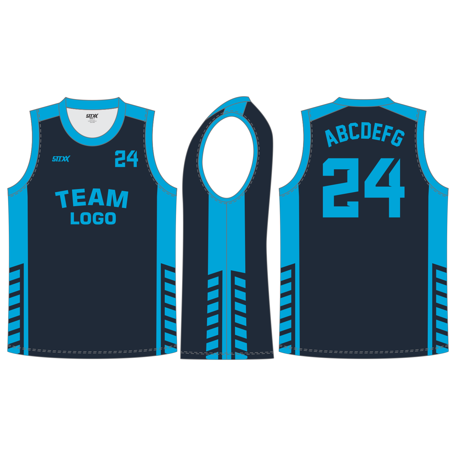 CUSTOM ROUND/CREW NECK BASKETBALL JERSEYS
