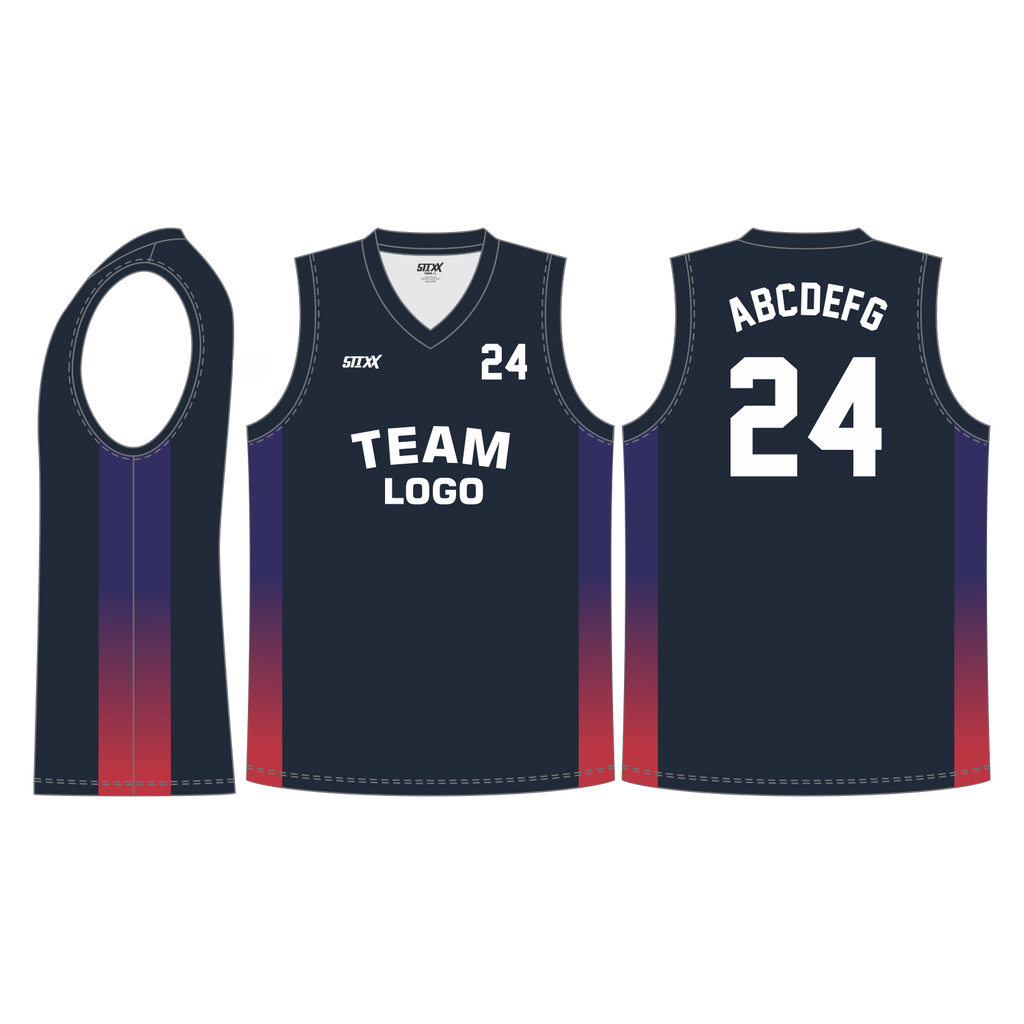 CUSTOM V-NECK BASKETBALL JERSEYS