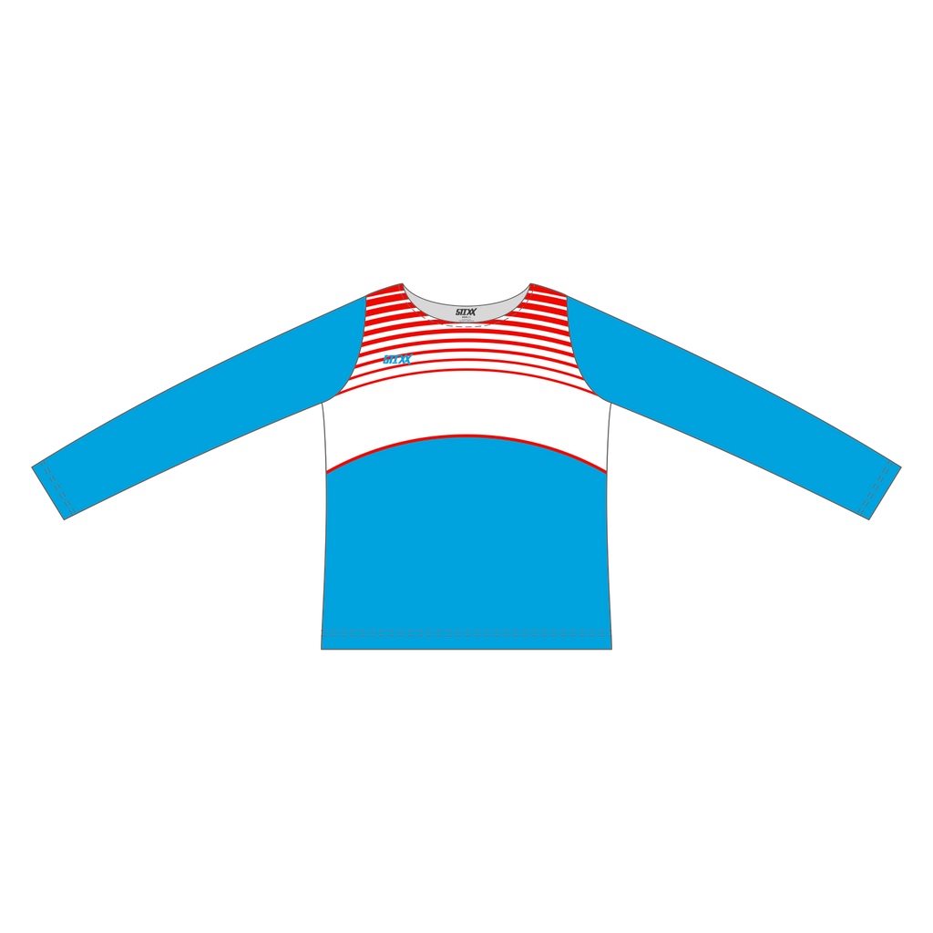 Custom Long Sleeved Crew Neck Cheerleading Shells