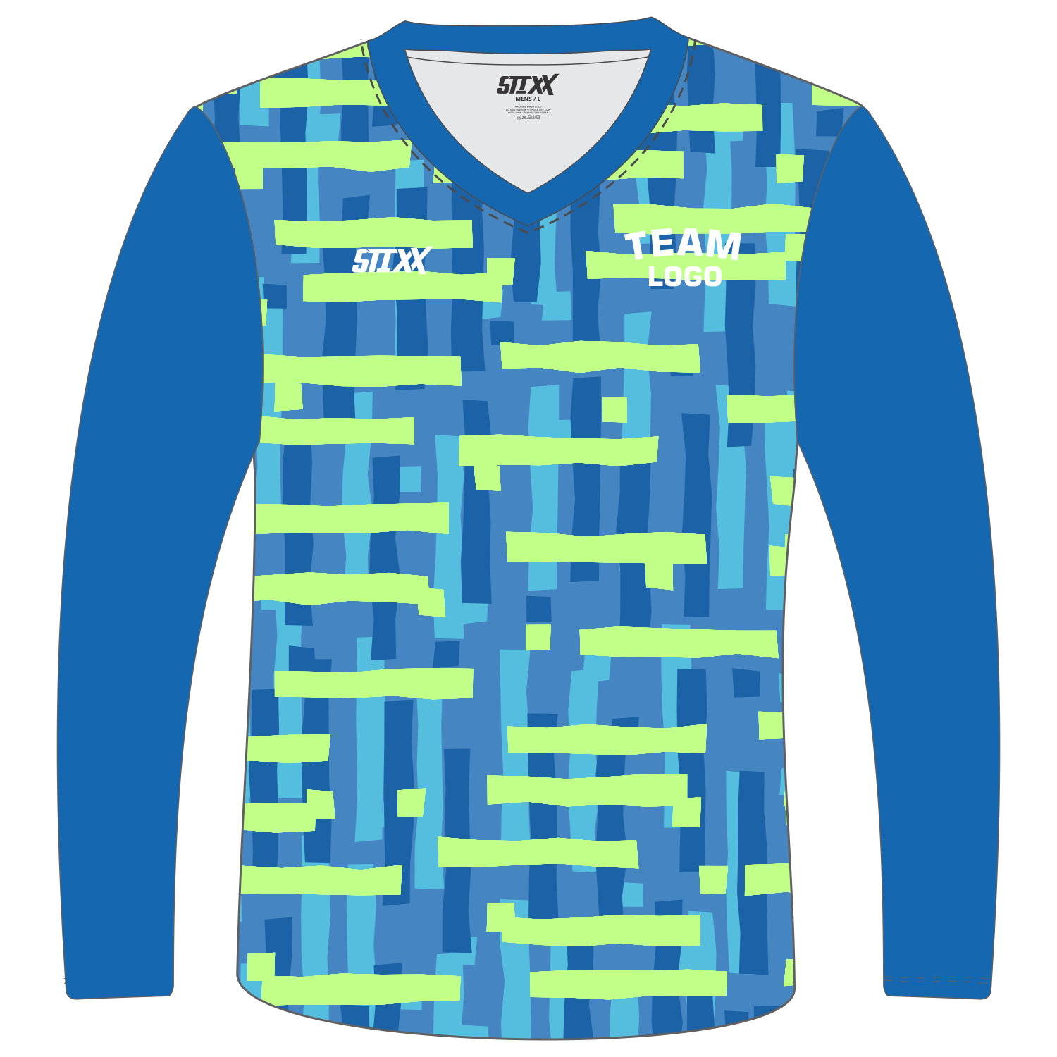 Custom Long‑Sleeve V‑Neck T‑Shirts