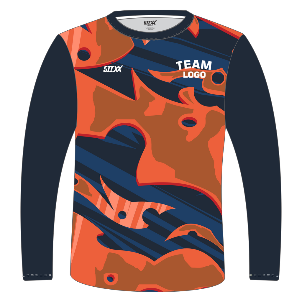 CUSTOM LONG SLEEVE SHOOTING SHIRTS (ROUND NECK)