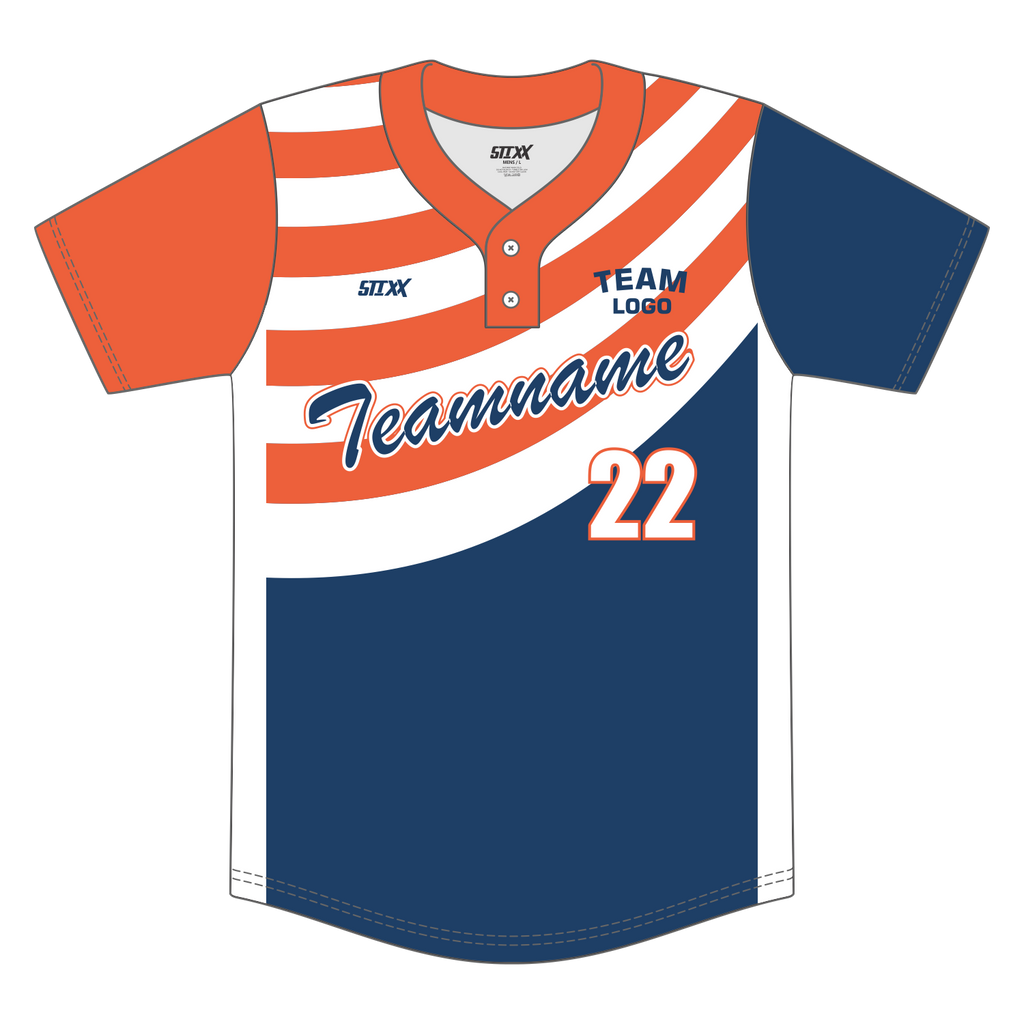 Custom 2-Button Baseball Jerseys