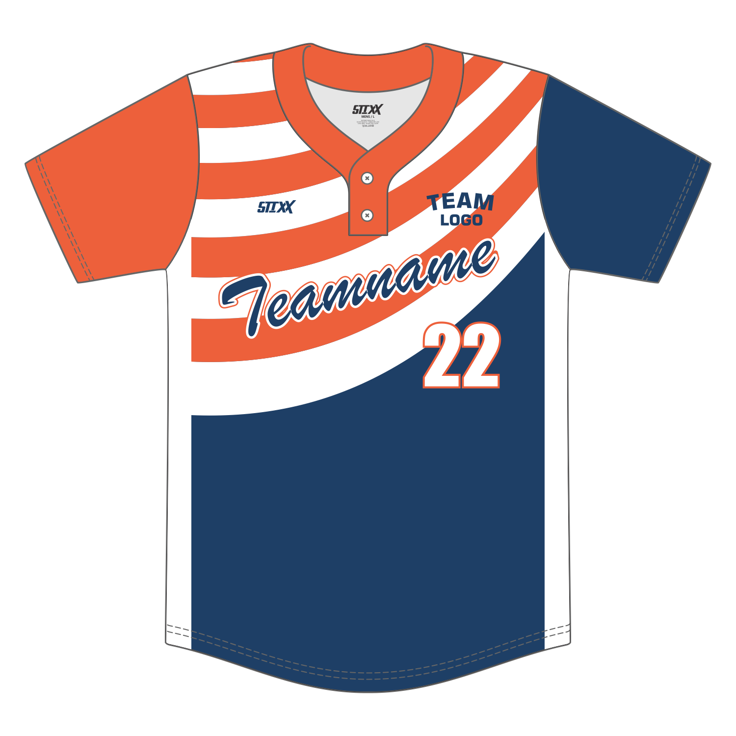 Custom 2-Button Baseball Jerseys