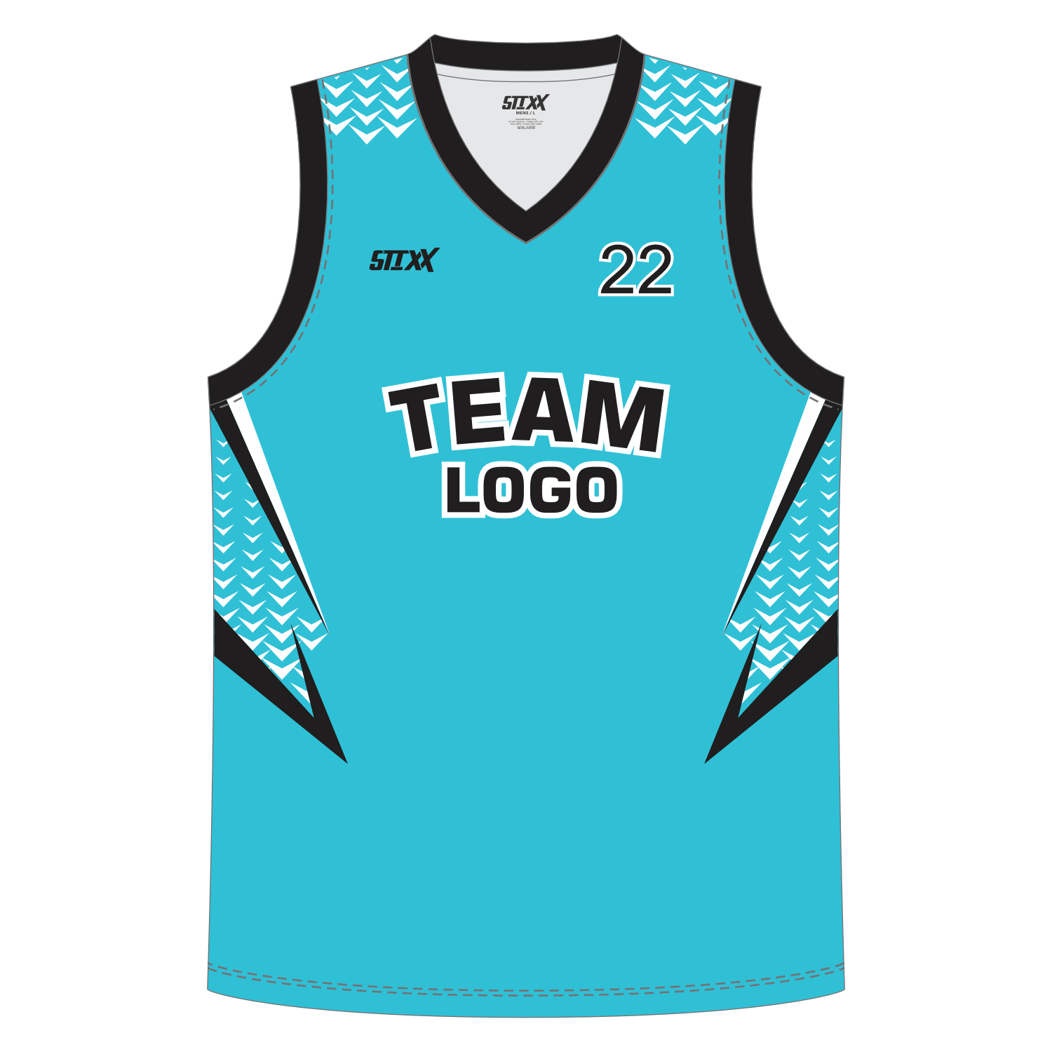 CUSTOM REVERSIBLE V-NECK BASKETBALL JERSEYS