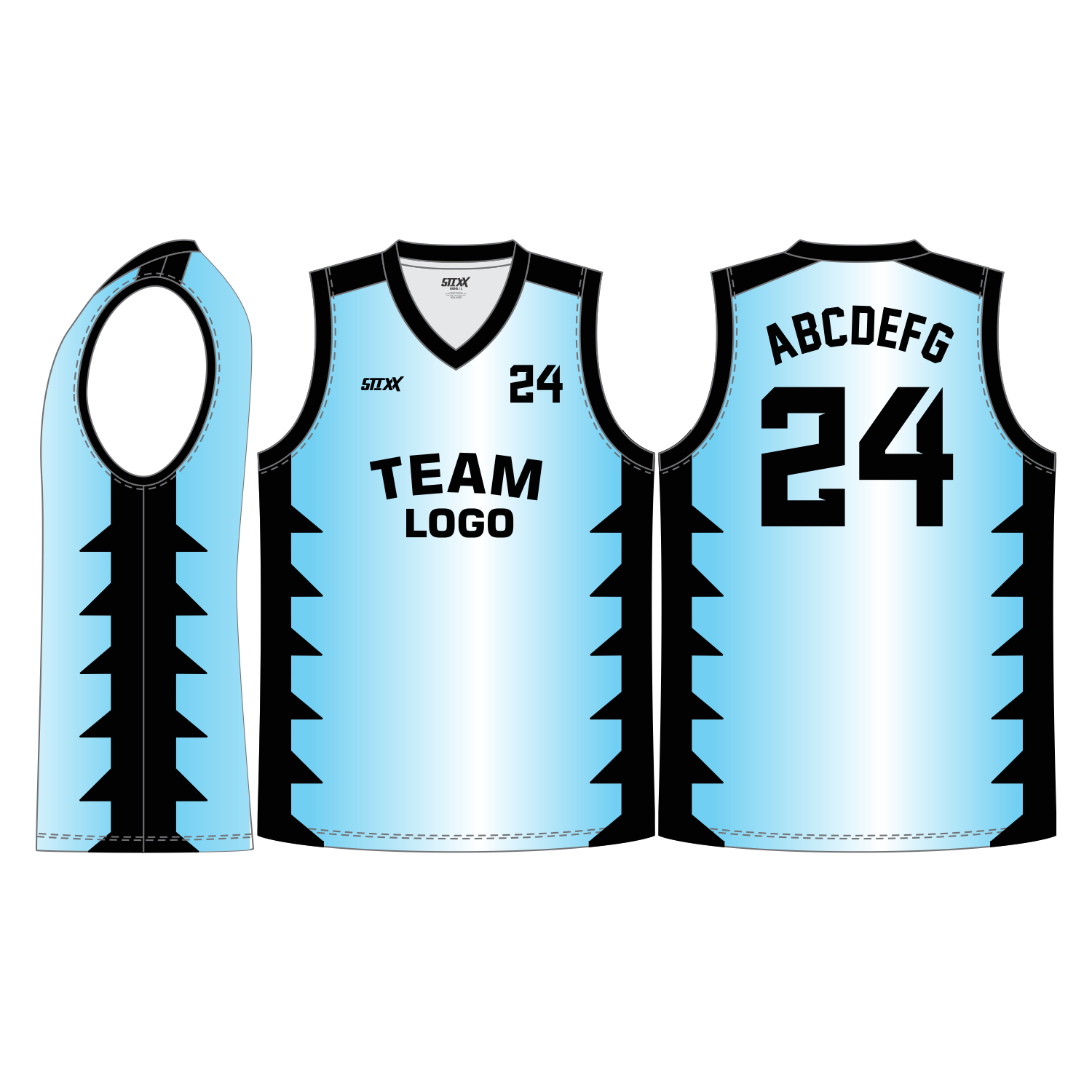 CUSTOM V-NECK BASKETBALL JERSEYS