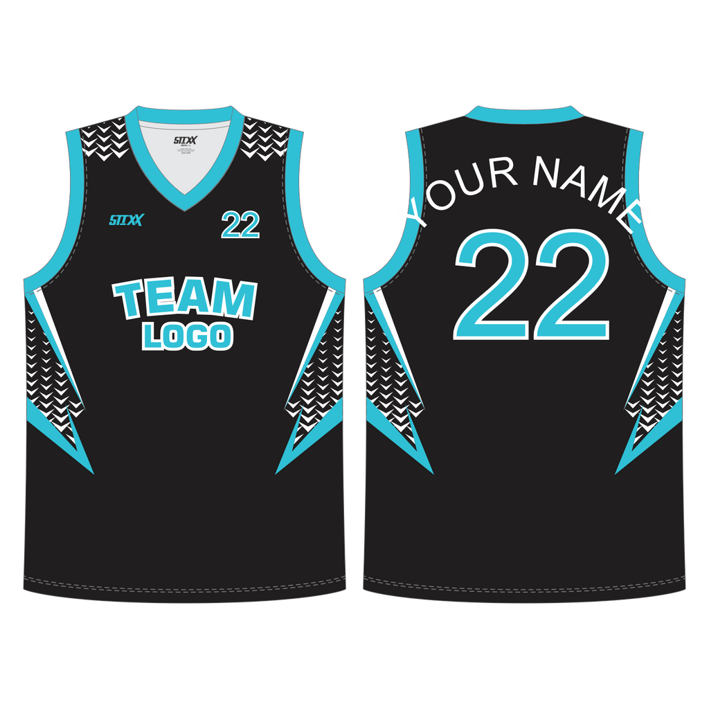 CUSTOM REVERSIBLE V-NECK BASKETBALL JERSEYS