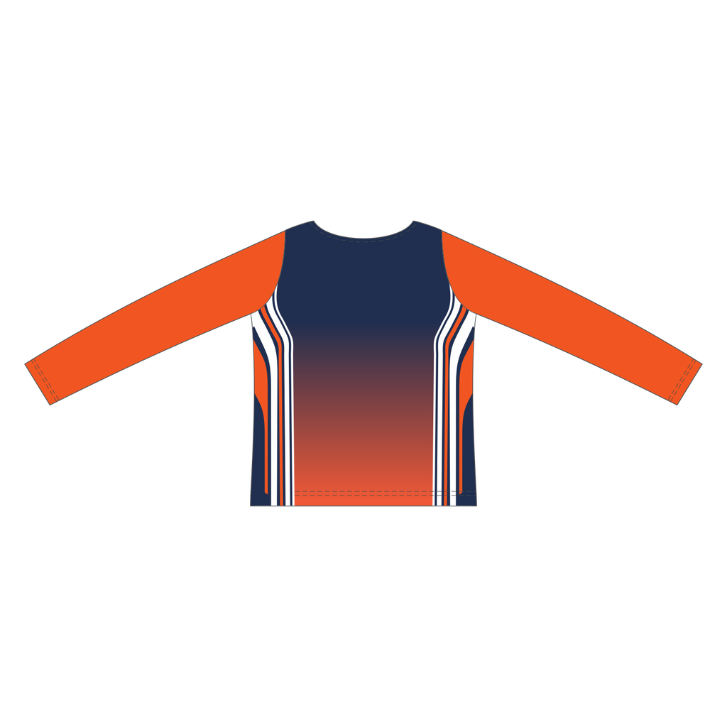 Custom Long Sleeved Crew Neck Cheerleading Shells