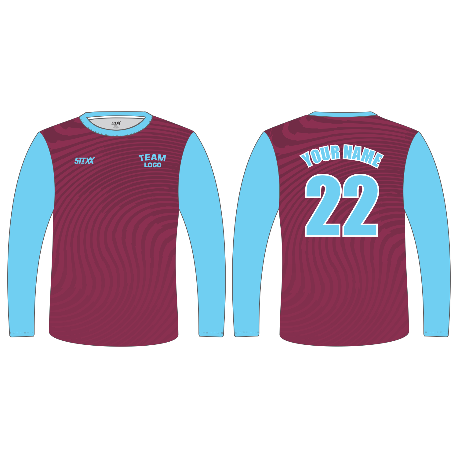 Custom Long‑Sleeve Crew Neck T‑Shirts