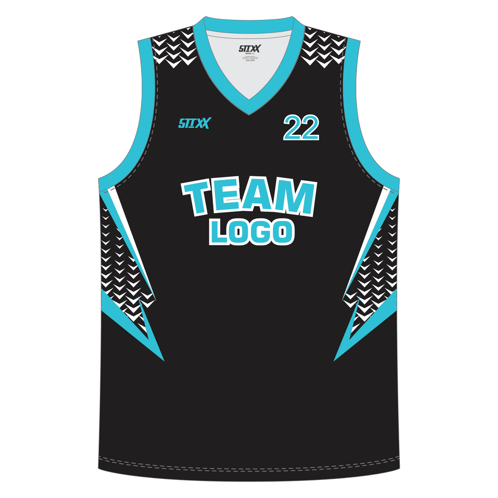 CUSTOM REVERSIBLE V-NECK BASKETBALL JERSEYS