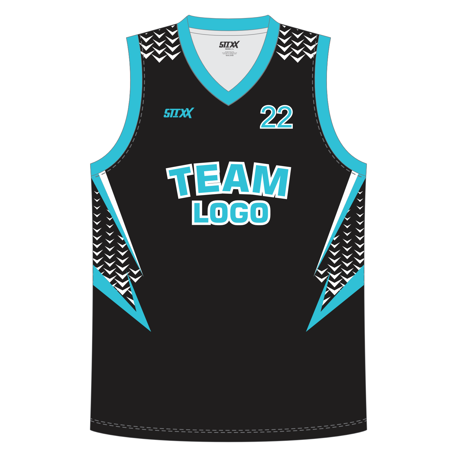 CUSTOM REVERSIBLE V-NECK BASKETBALL JERSEYS