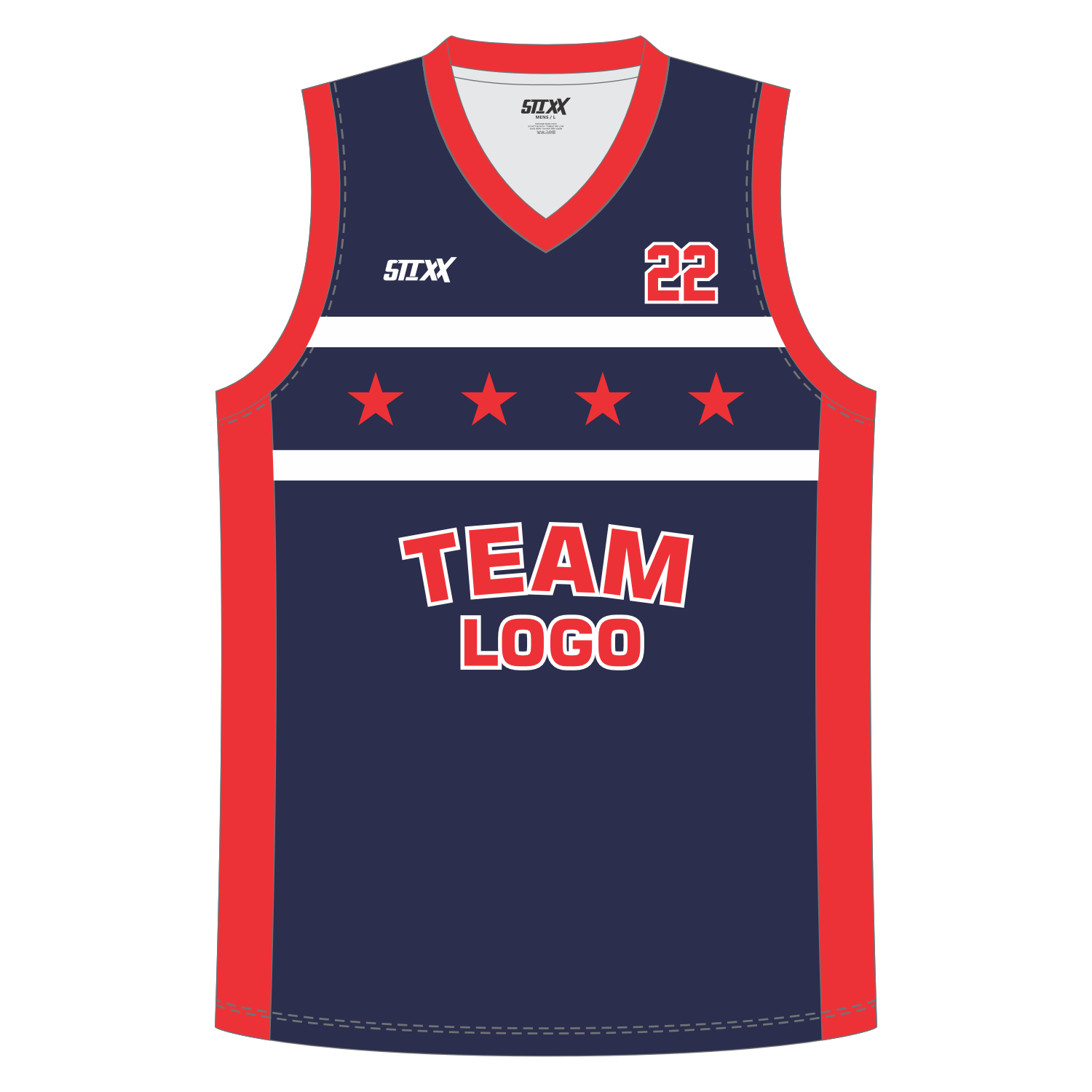 CUSTOM REVERSIBLE V-NECK BASKETBALL JERSEYS