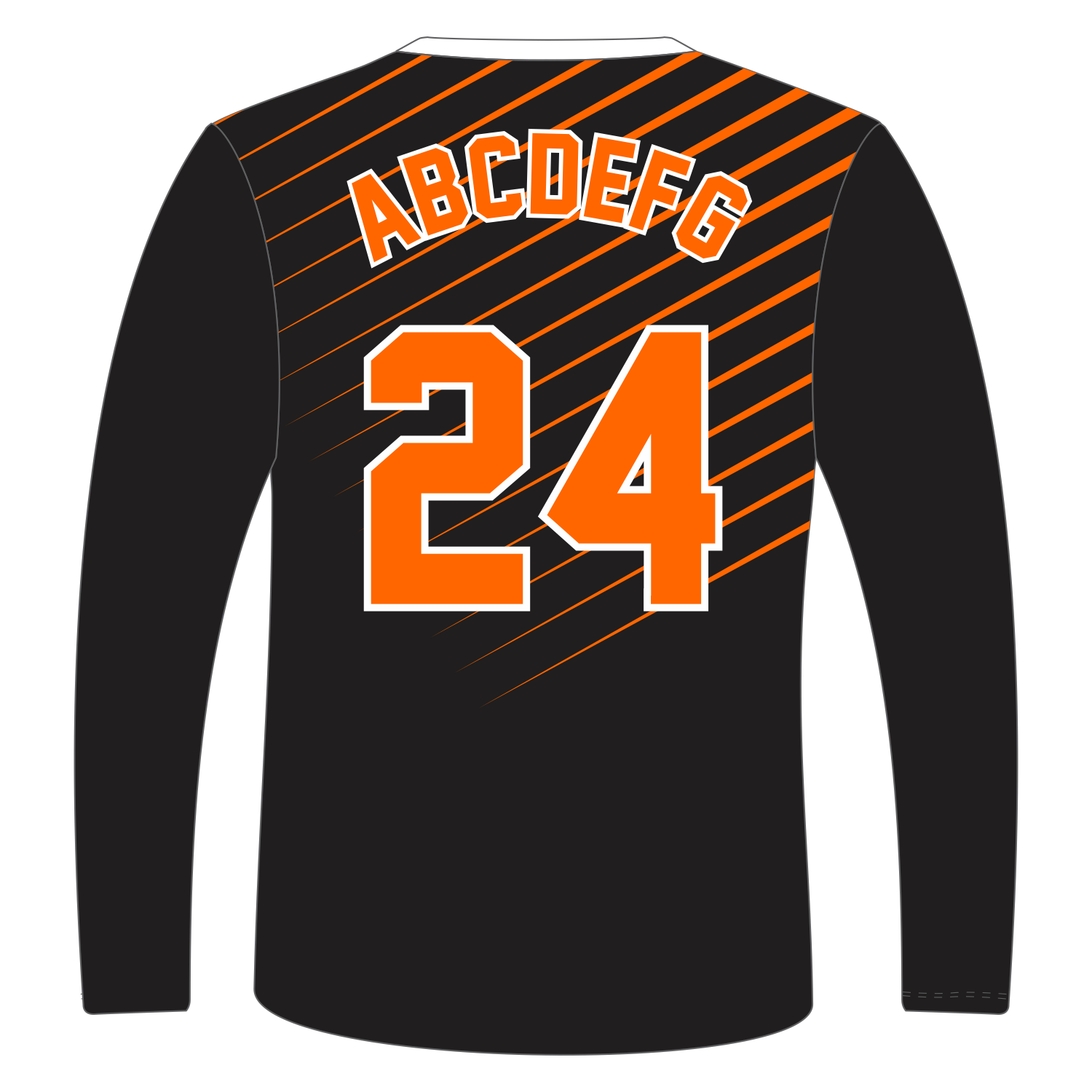 Custom Long‑Sleeve Crew Neck T‑Shirts