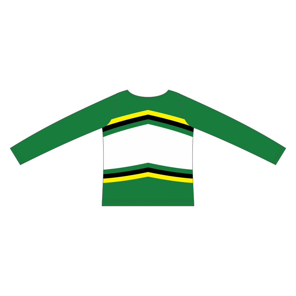 Custom Long Sleeved Crew Neck Cheerleading Shells