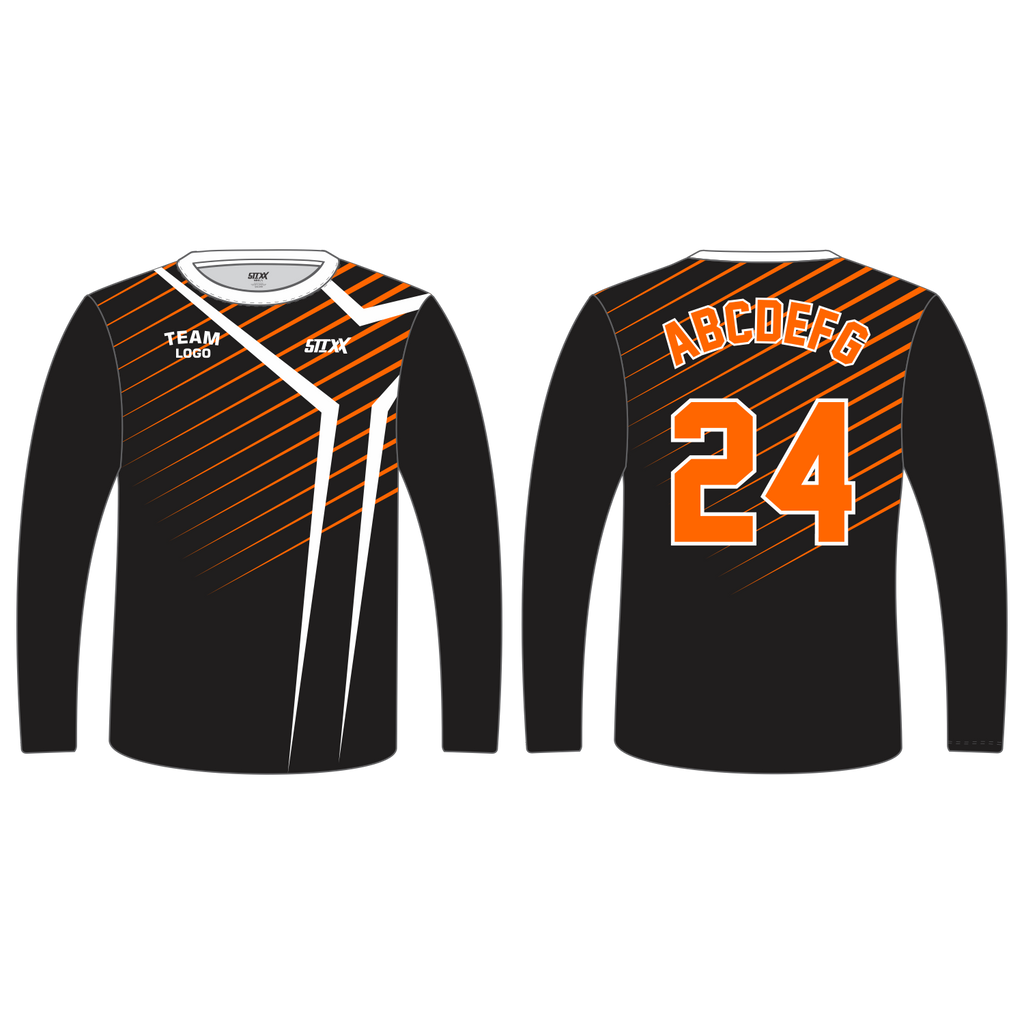 Custom Long‑Sleeve Crew Neck T‑Shirts