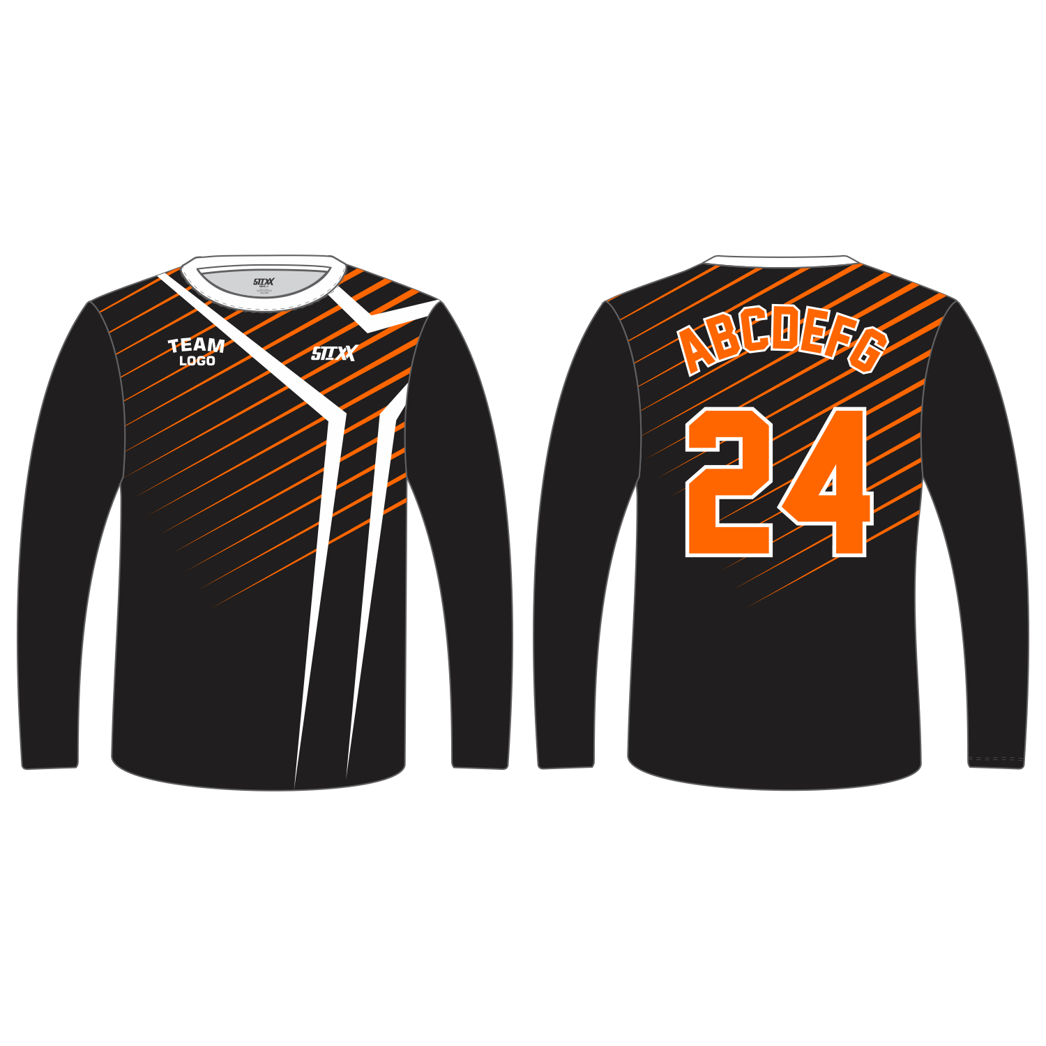 Custom Long‑Sleeve Crew Neck T‑Shirts
