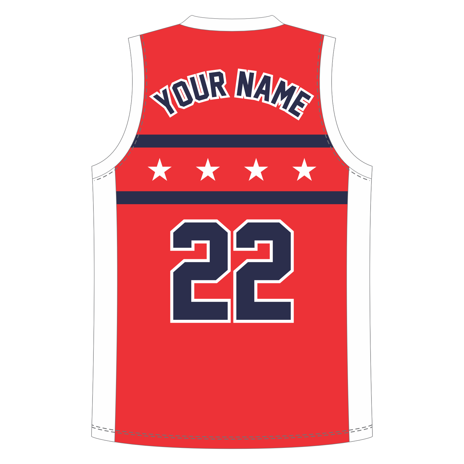 CUSTOM REVERSIBLE V-NECK BASKETBALL JERSEYS