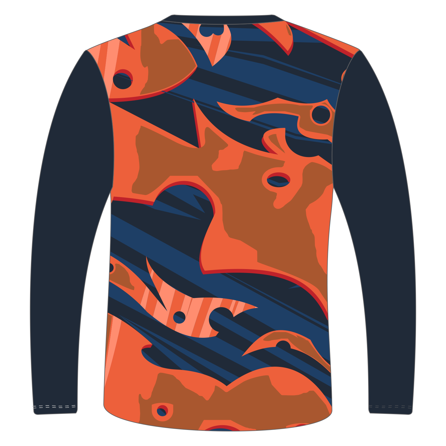 CUSTOM LONG SLEEVE SHOOTING SHIRTS (ROUND NECK)