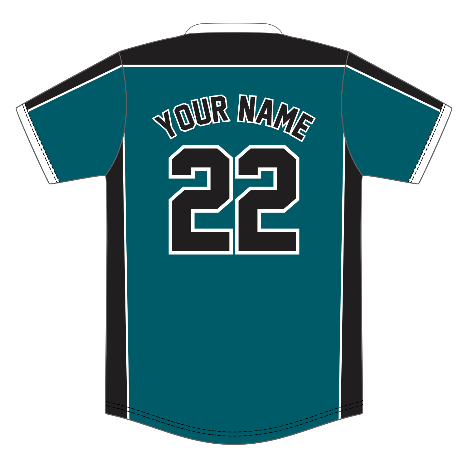 Custom V-Neck Baseball Jersey
